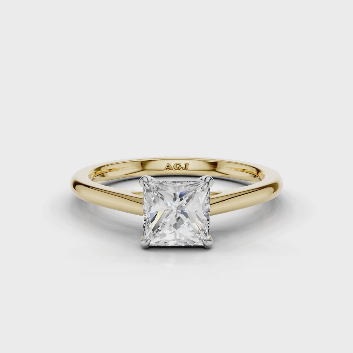 18ct White and Yellow Gold 