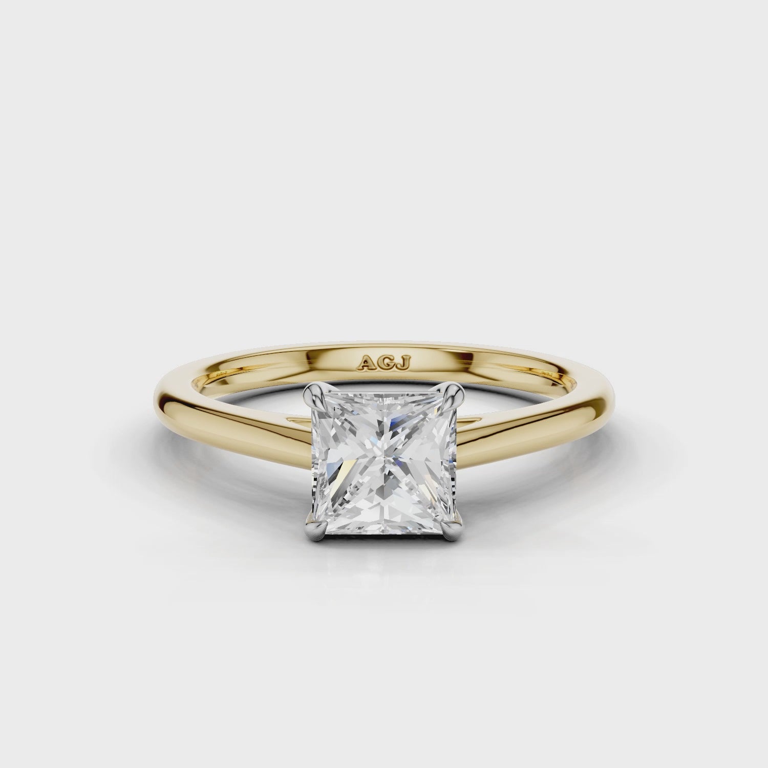 18ct White and Yellow Gold 