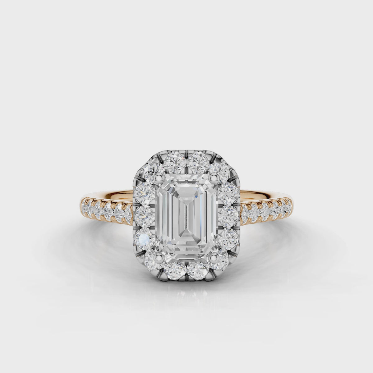 18ct White and Rose Gold
