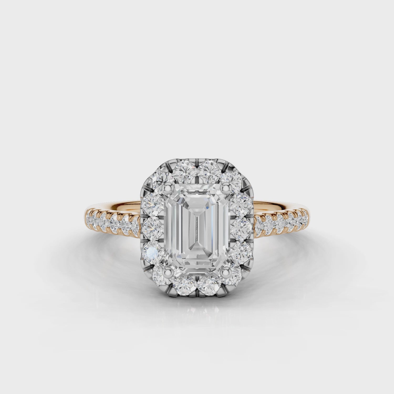18ct White and Rose Gold