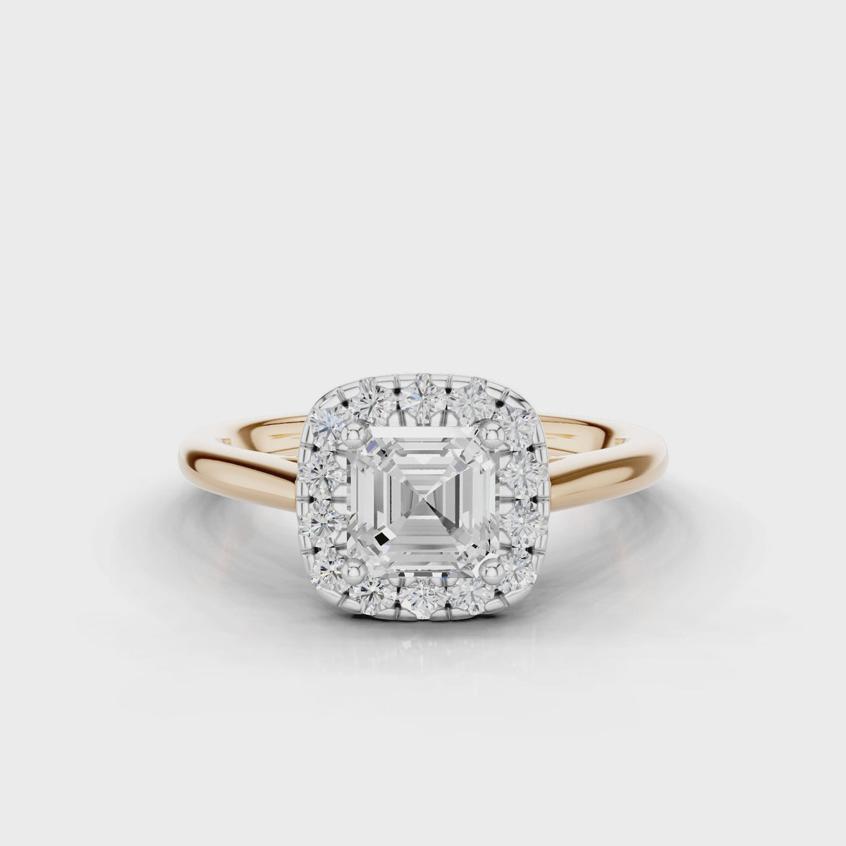 18ct White and Rose Gold