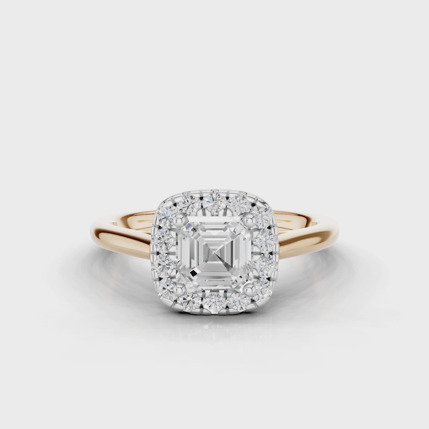 18ct White and Rose Gold