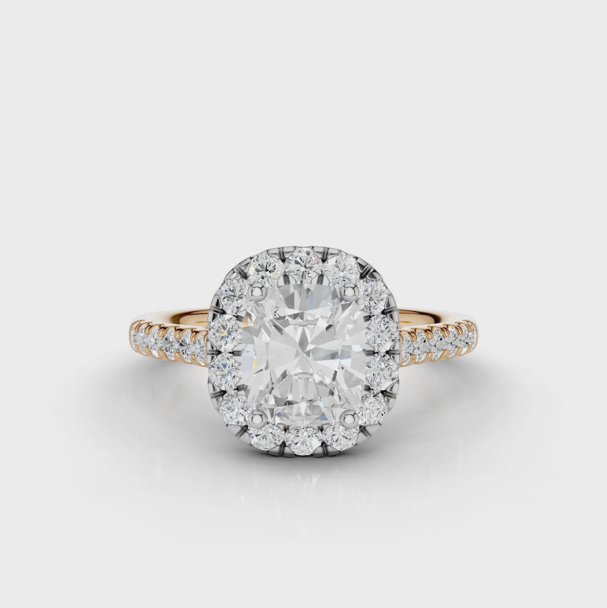 18ct White and Rose Gold