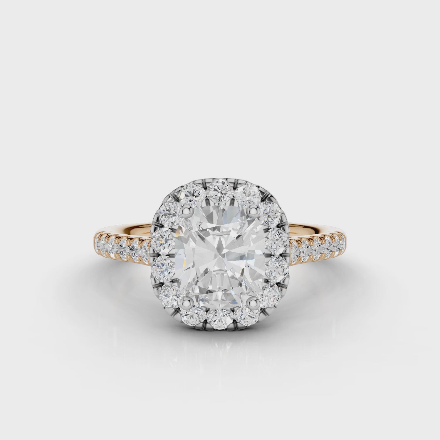18ct White and Rose Gold