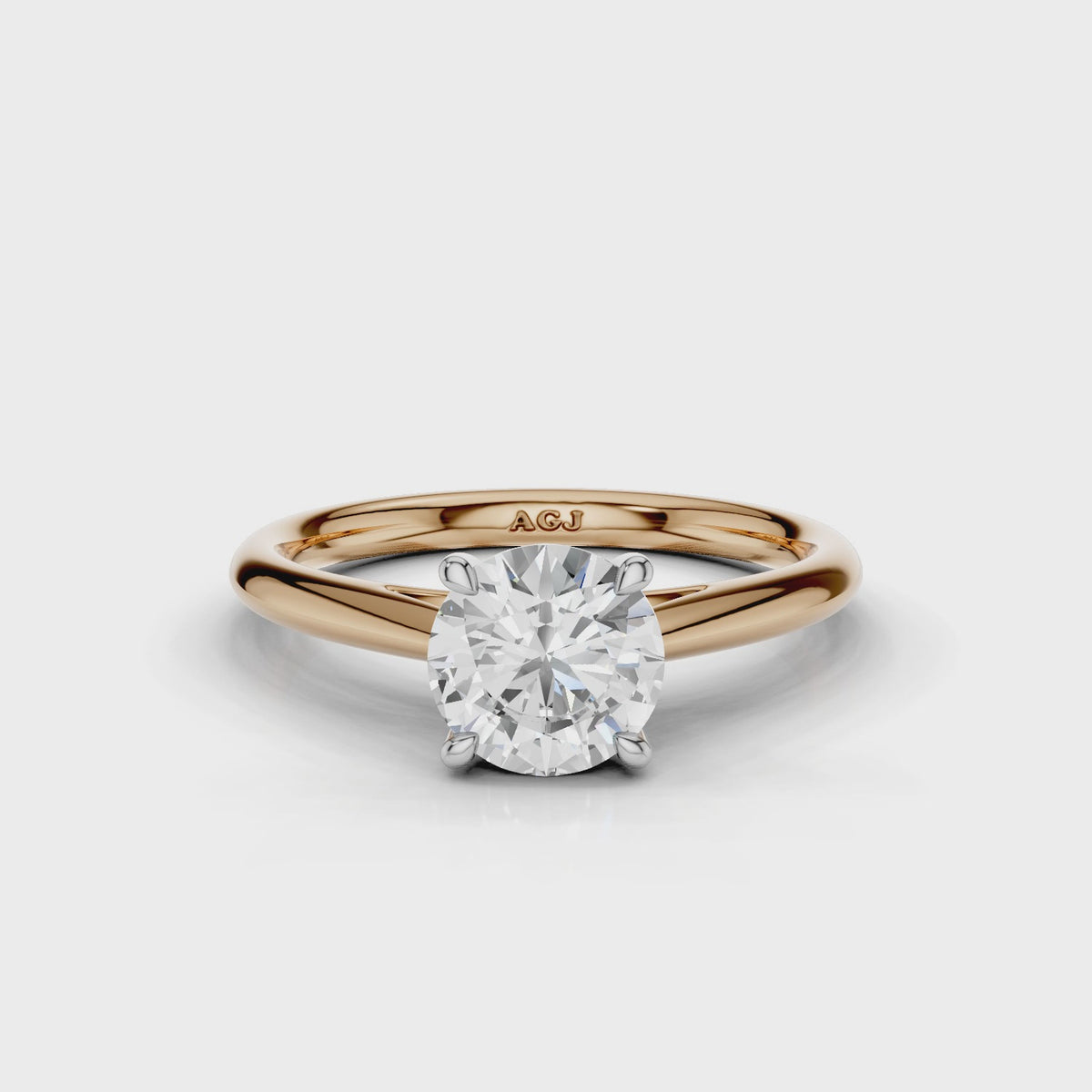 18ct White and Rose Gold