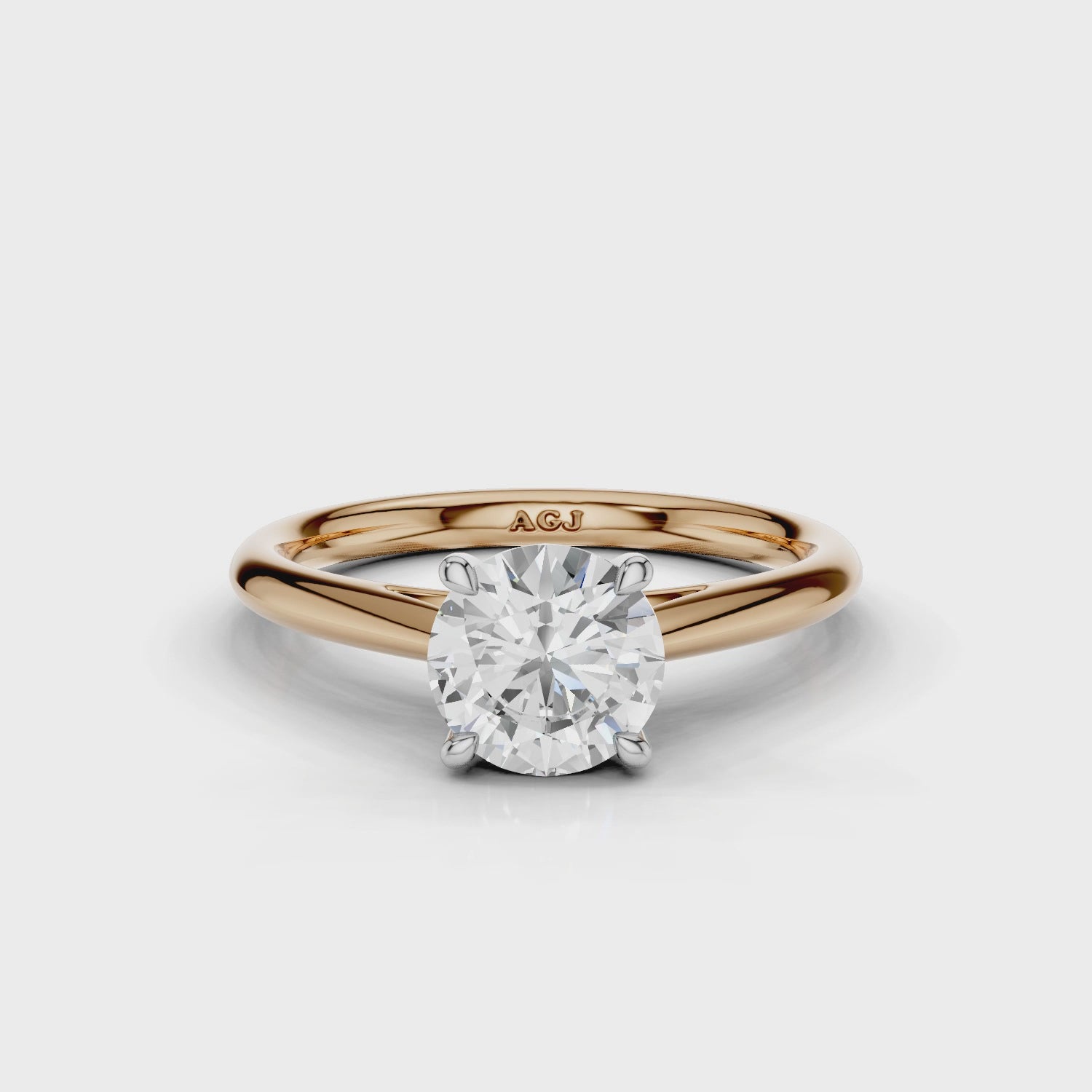 18ct White and Rose Gold