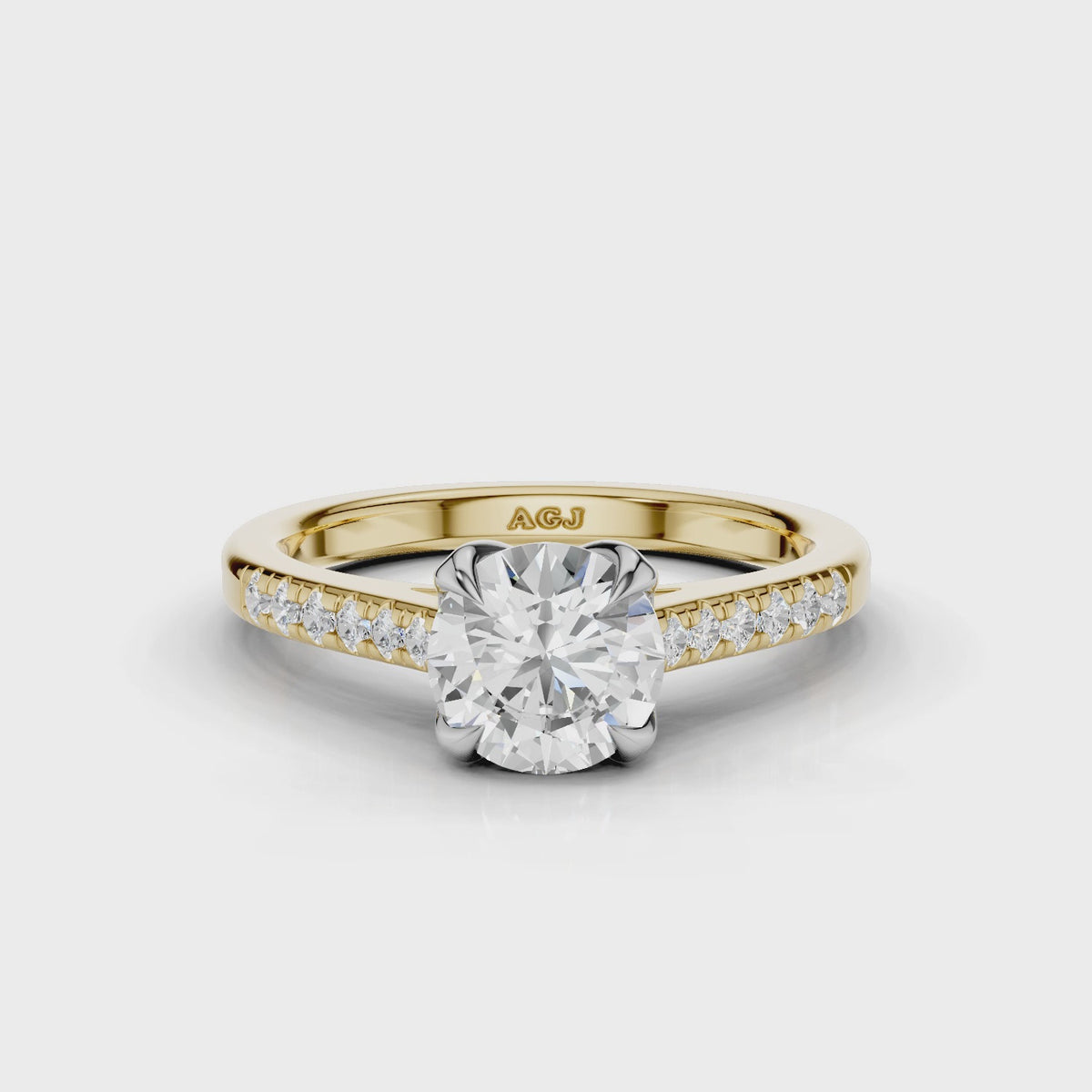 18ct White and Yellow Gold