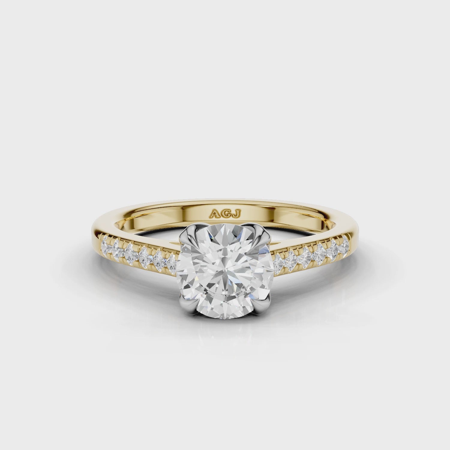 18ct White and Yellow Gold