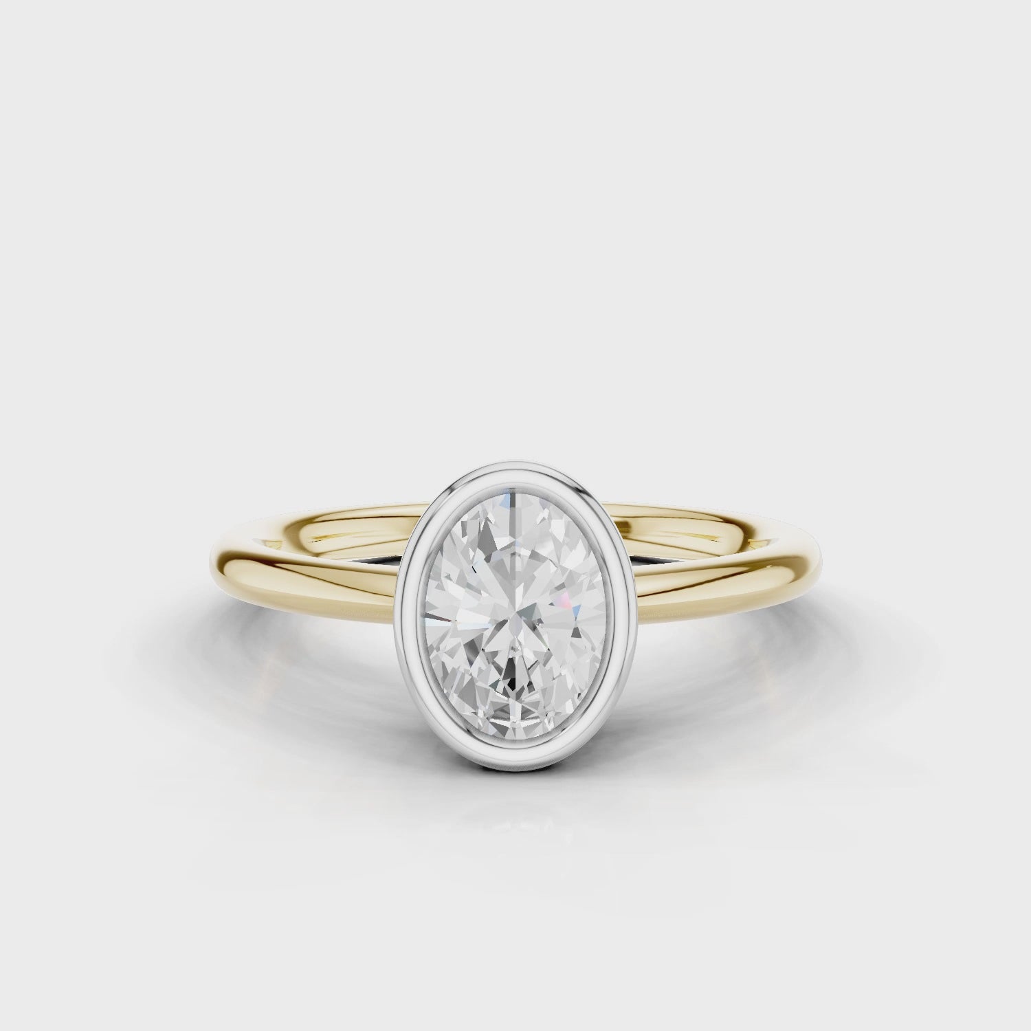 18ct White and Yellow Gold