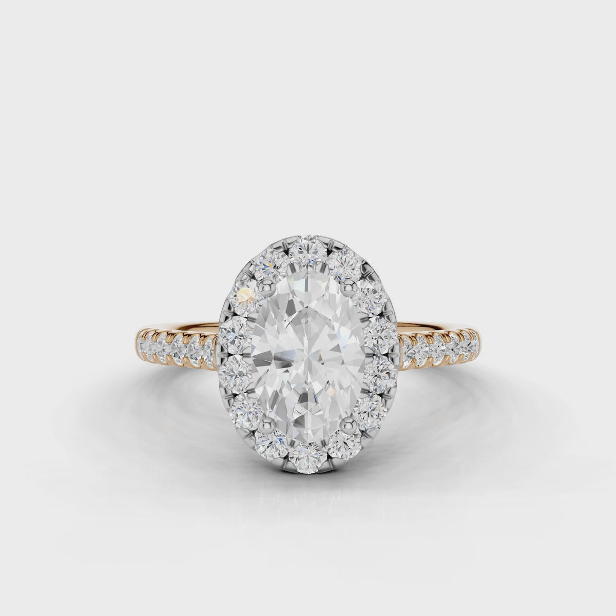 18ct White and Rose Gold