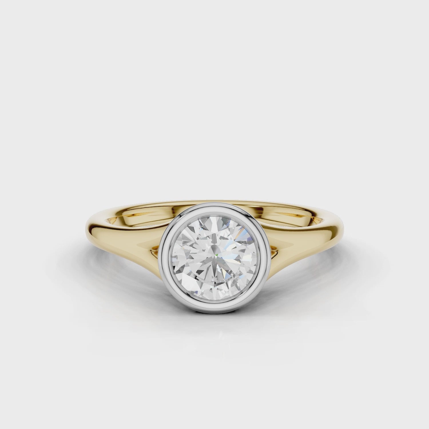 18ct White and Yellow Gold