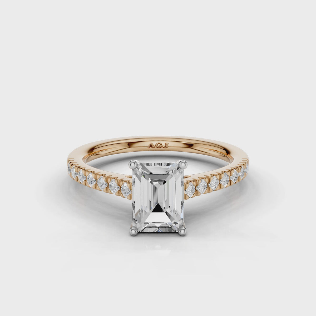18ct White and Rose Gold