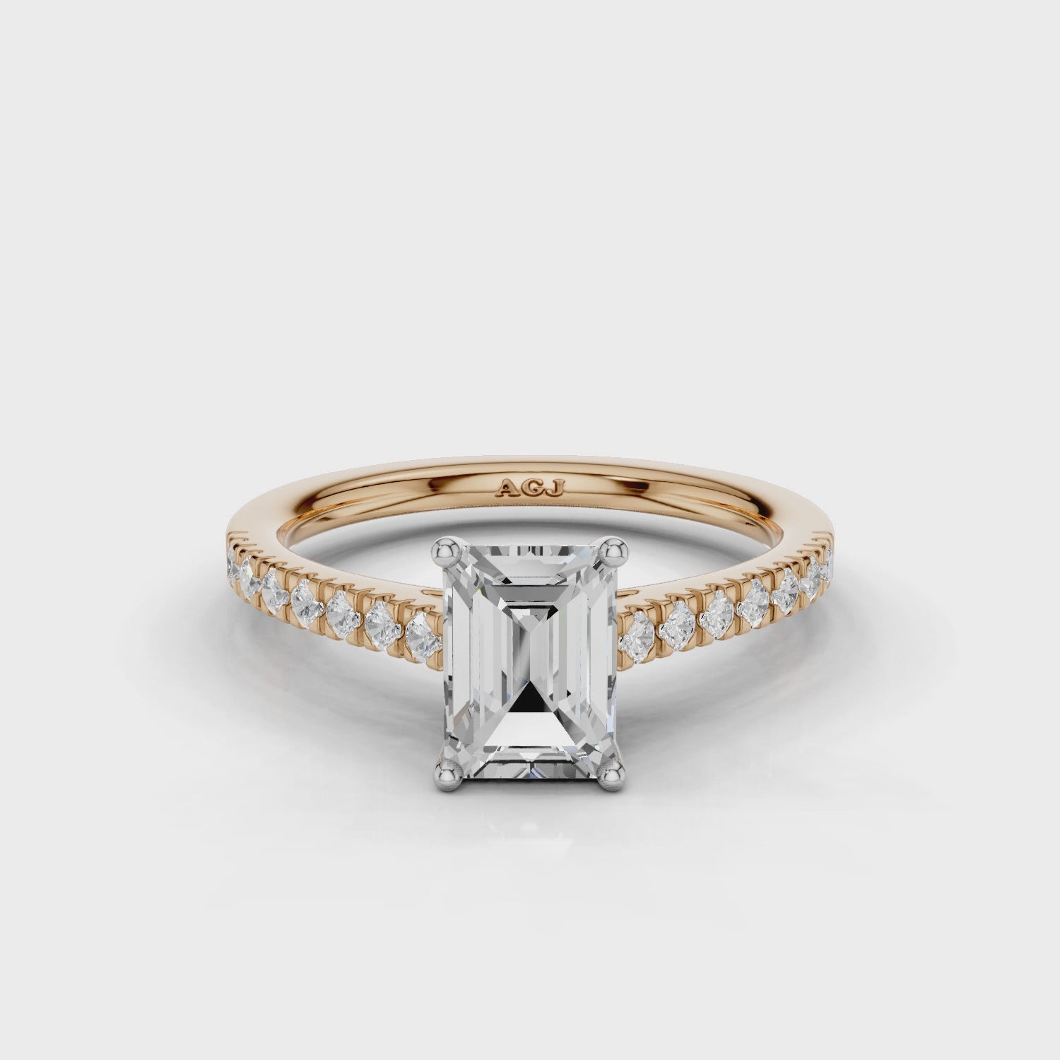 18ct White and Rose Gold