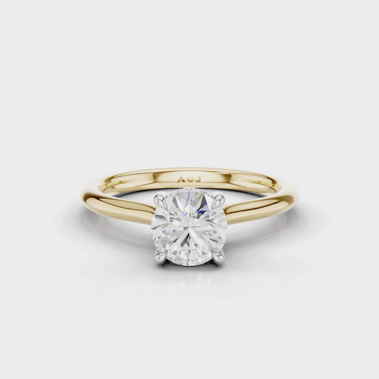 18ct White and Yellow Gold