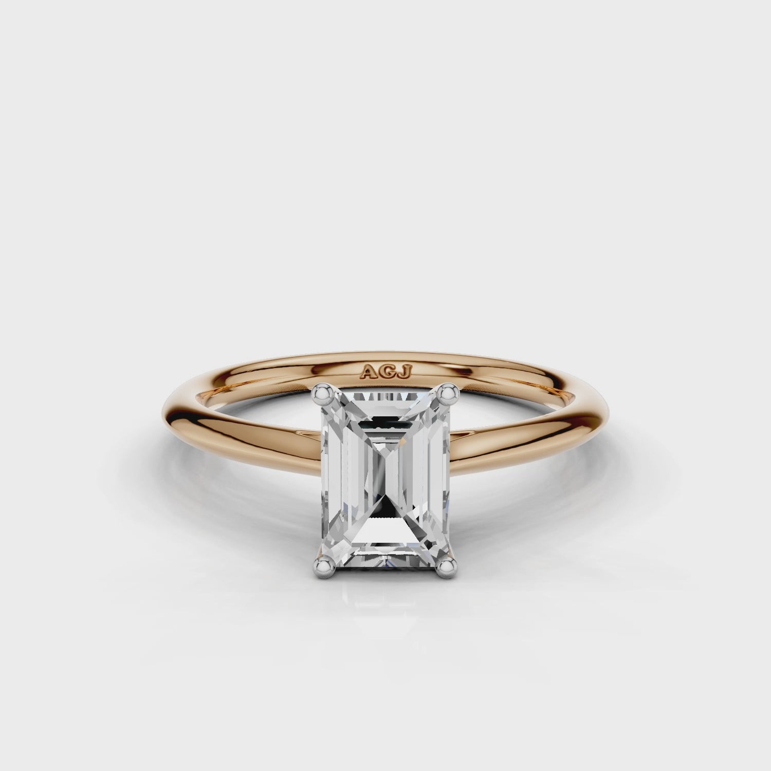 18ct White and Rose Gold