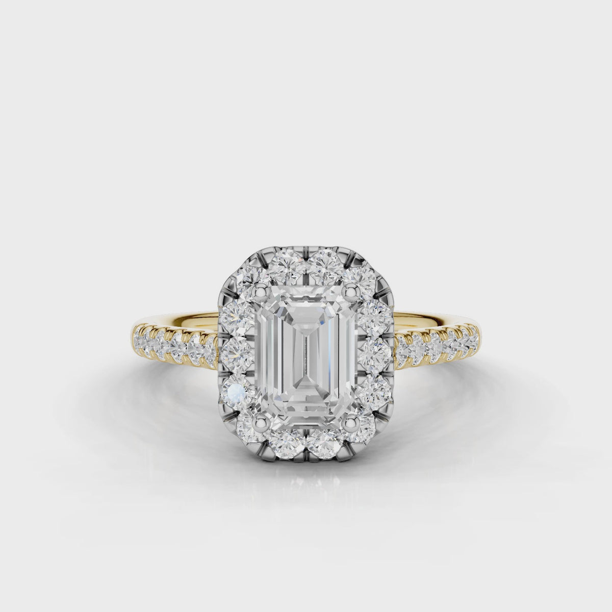 18ct White and Yellow Gold