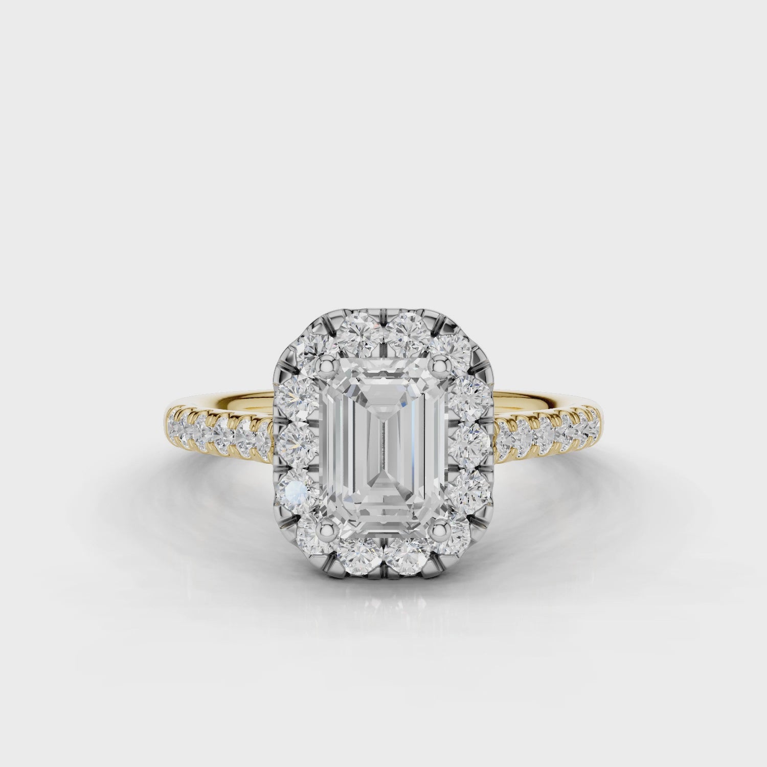 18ct White and Yellow Gold