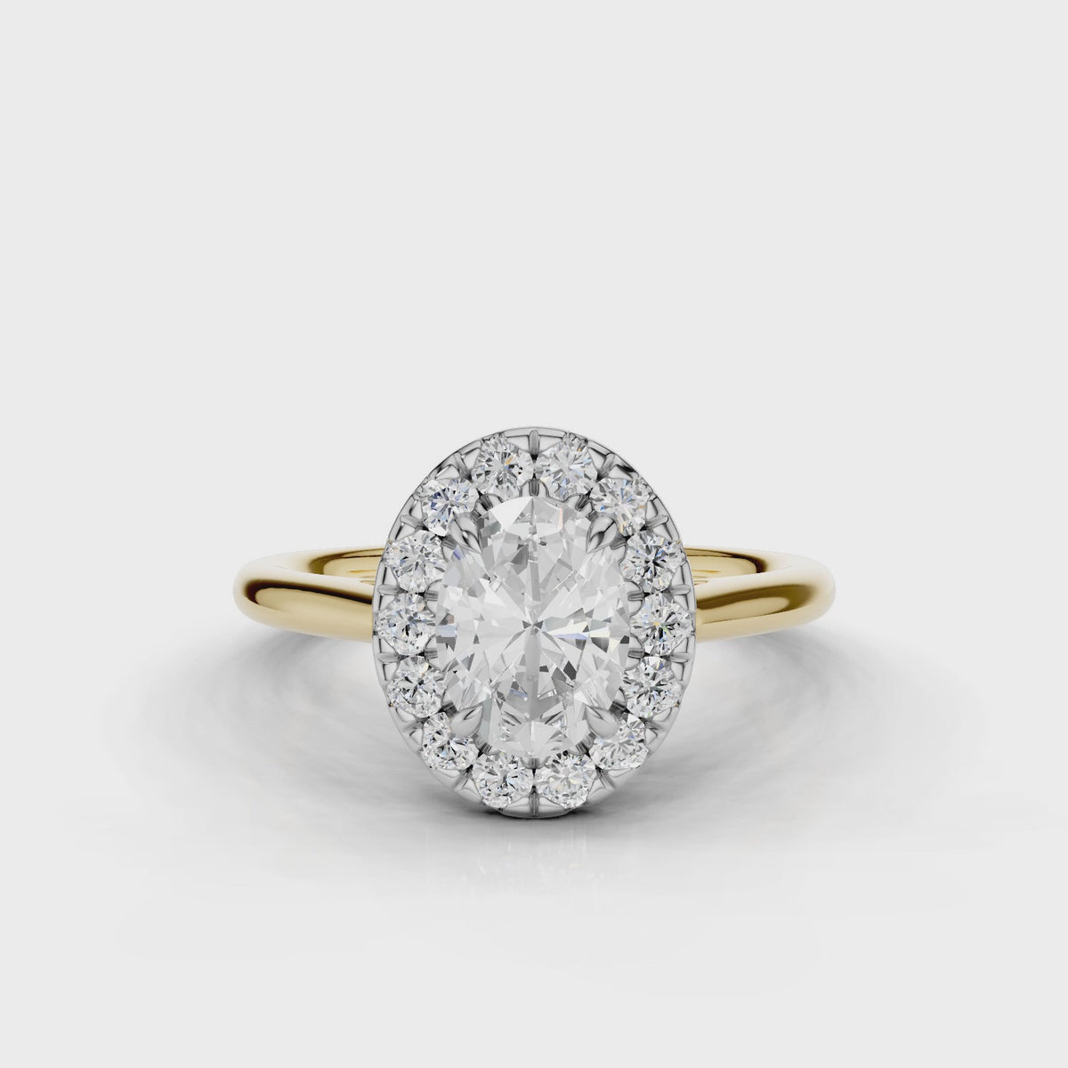 18ct White and Yellow Gold