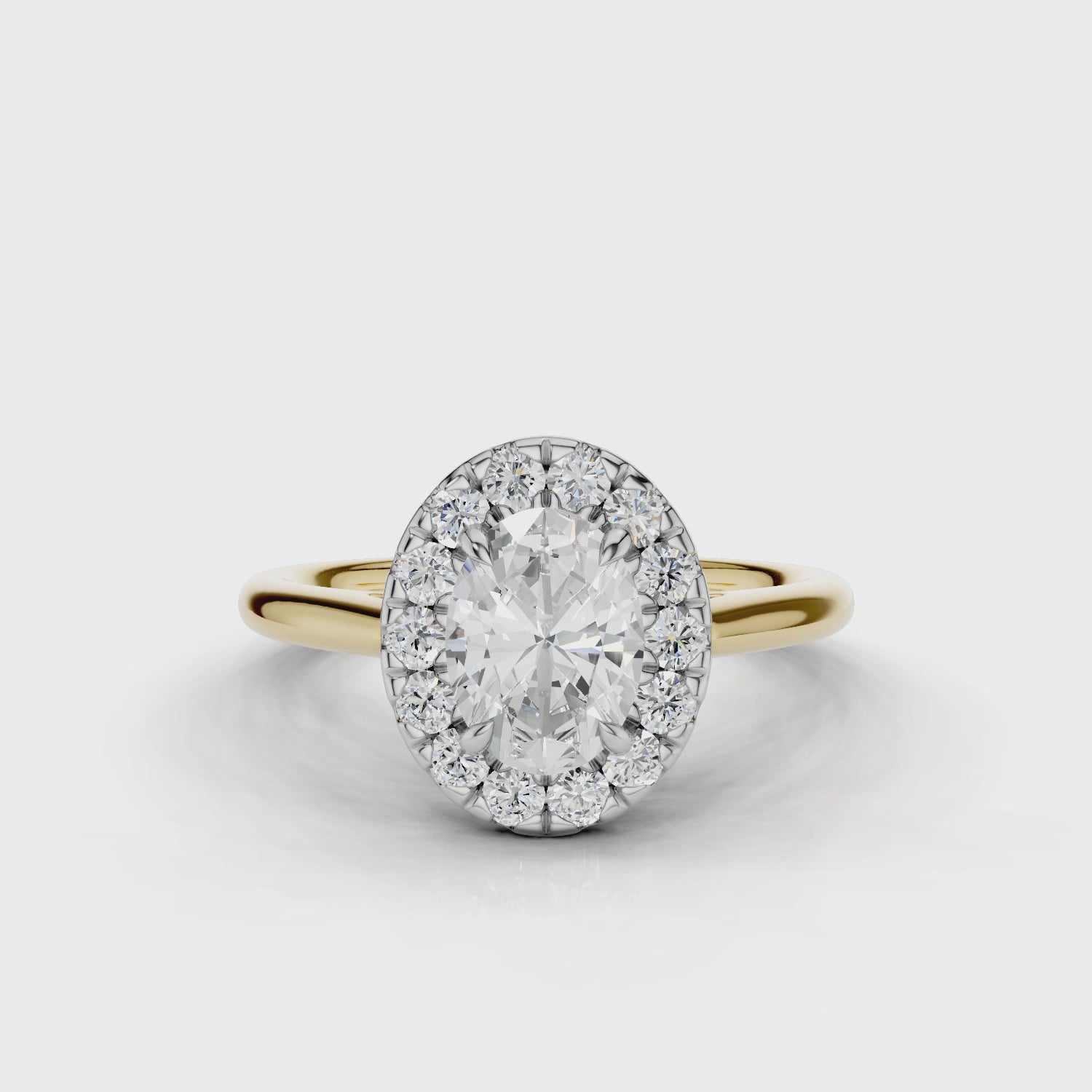 18ct White and Yellow Gold