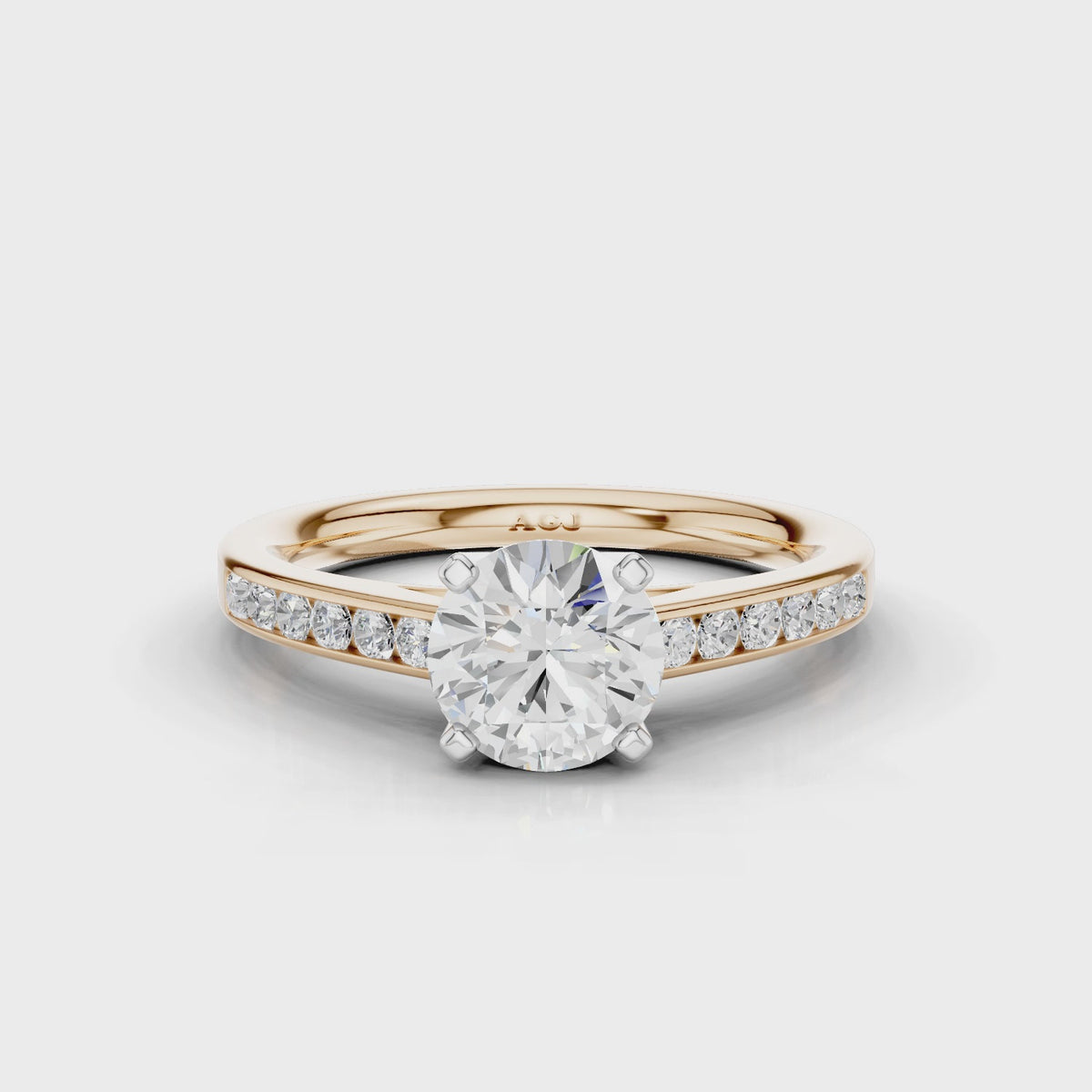 18ct White and Rose Gold