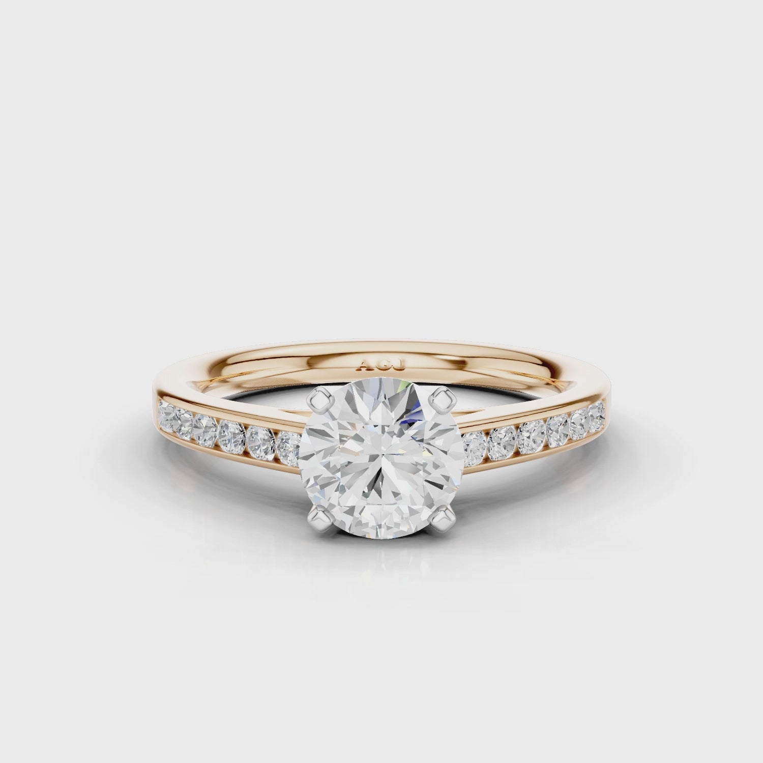 18ct White and Rose Gold