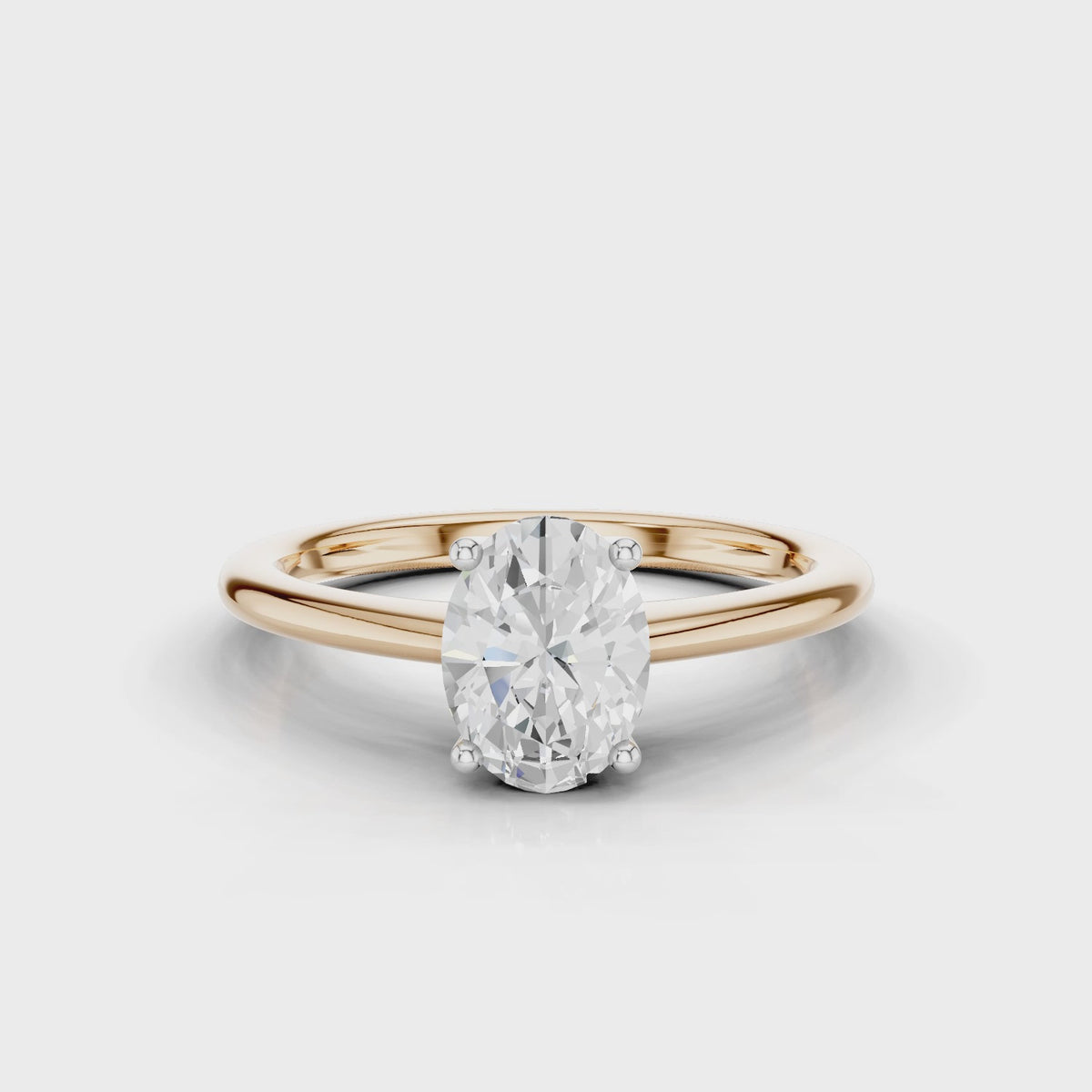 18ct White and Rose Gold