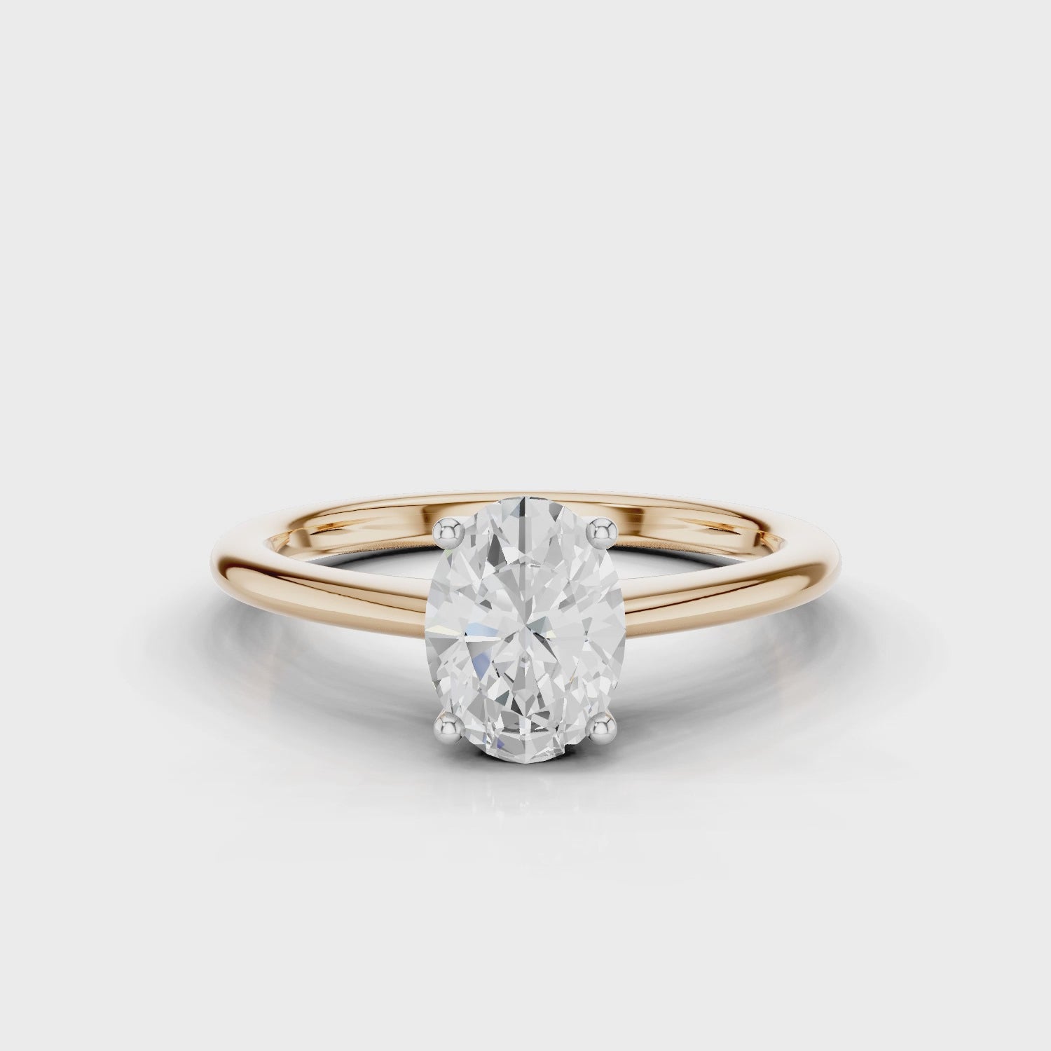 18ct White and Rose Gold