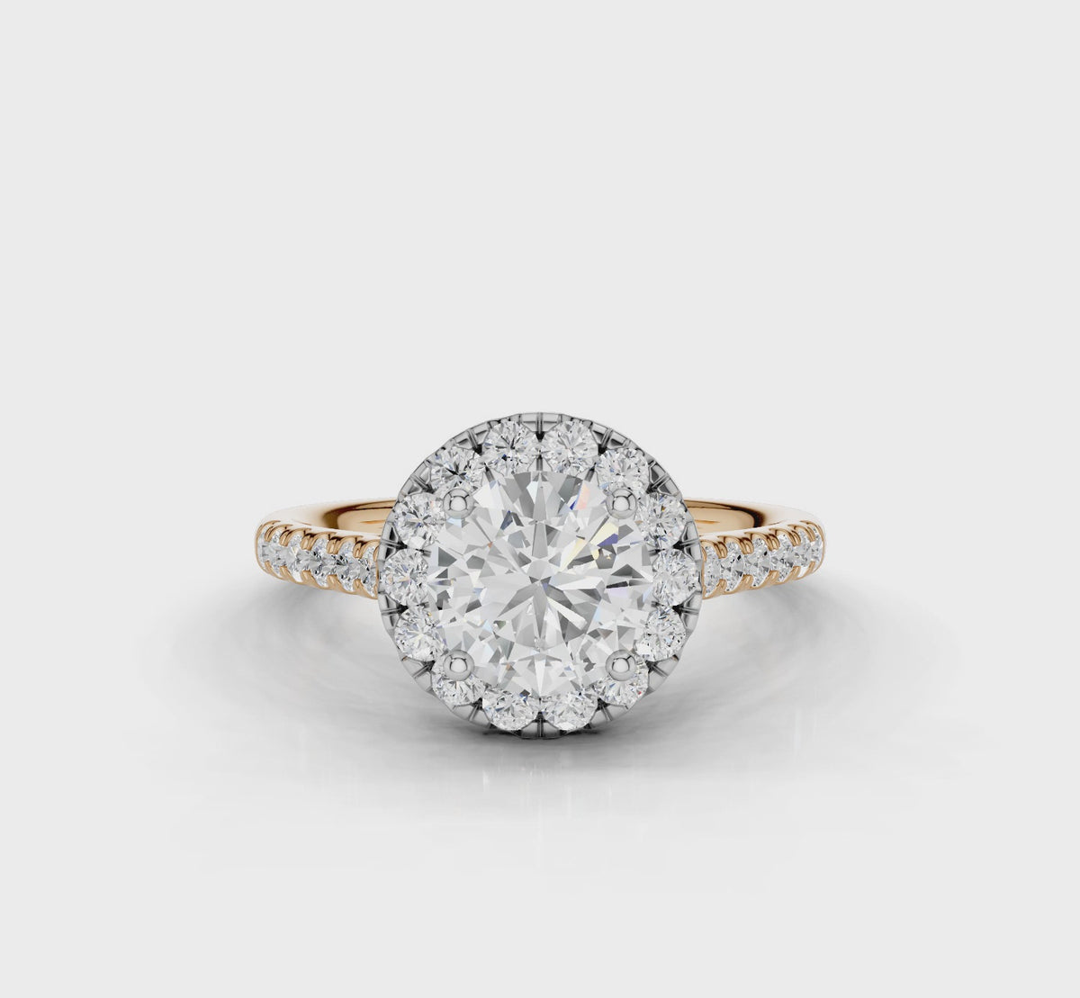 18ct White and Rose Gold