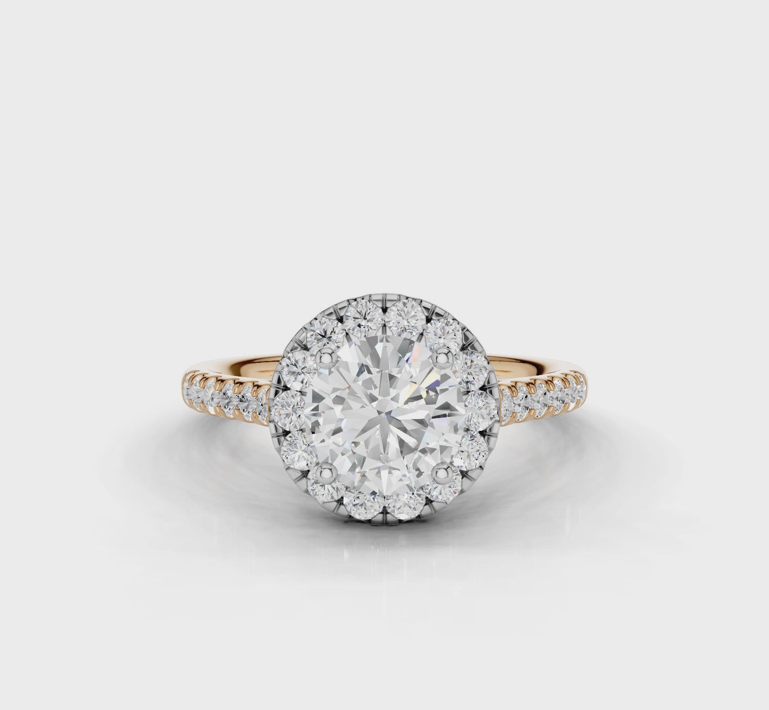 18ct White and Rose Gold