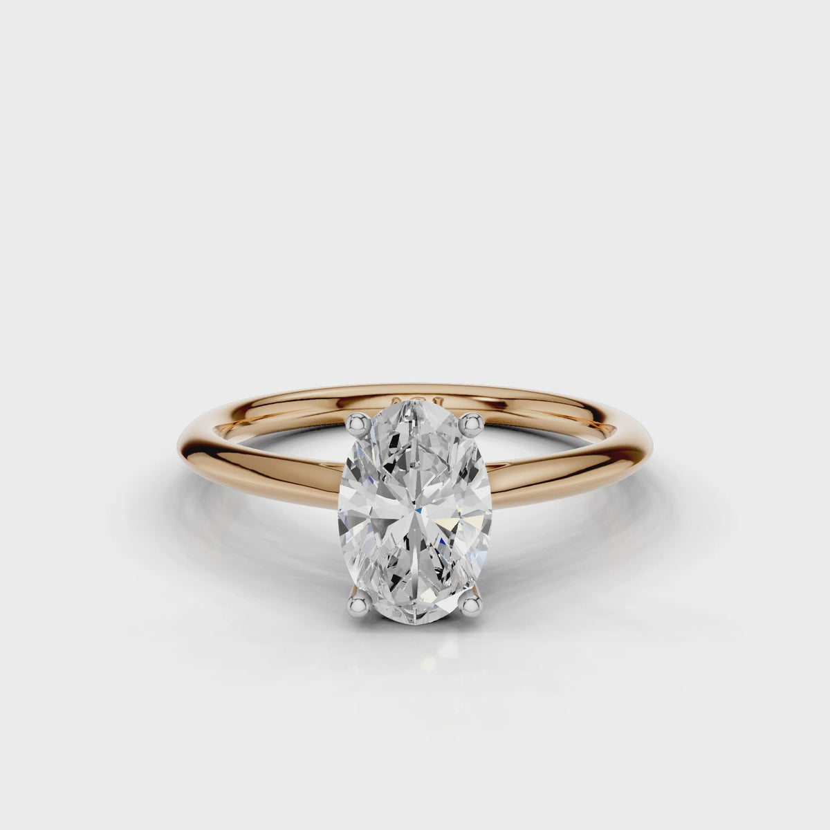 18ct White and Rose Gold