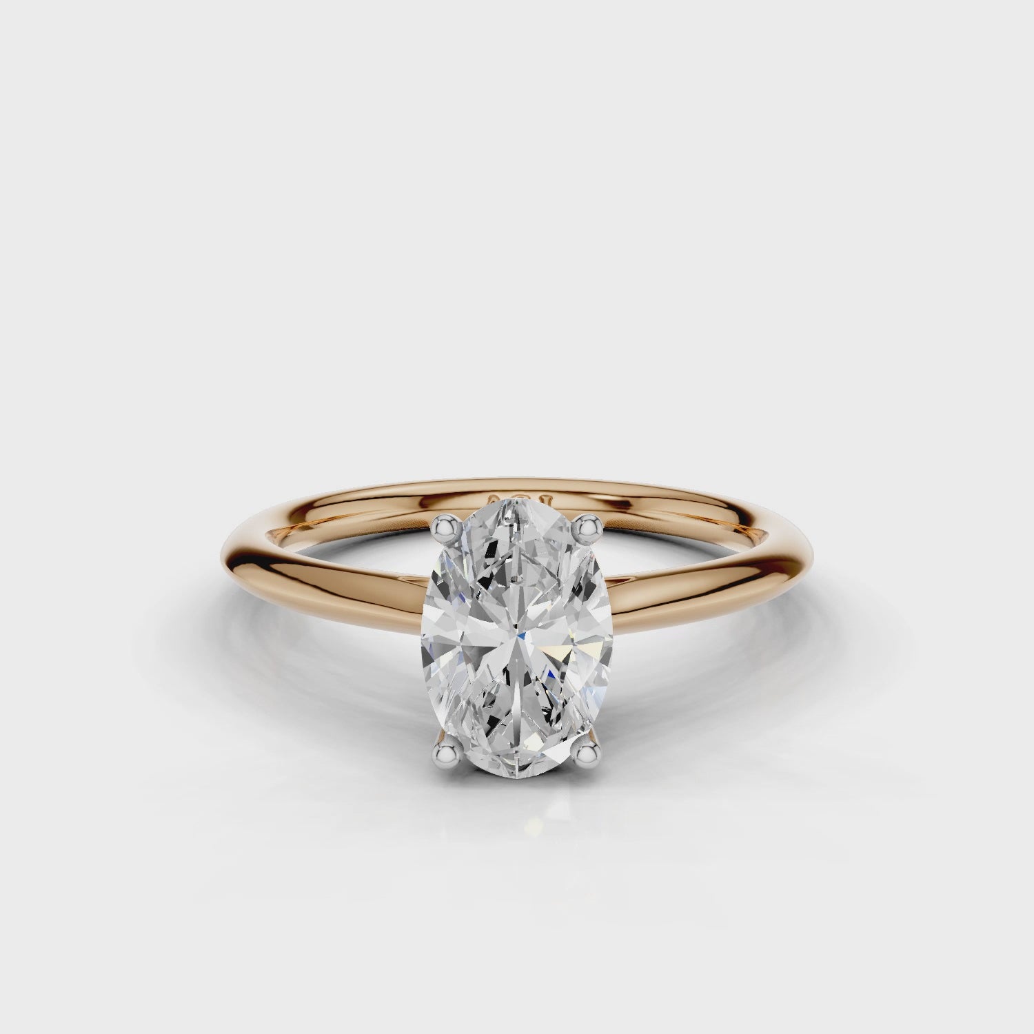 18ct White and Rose Gold