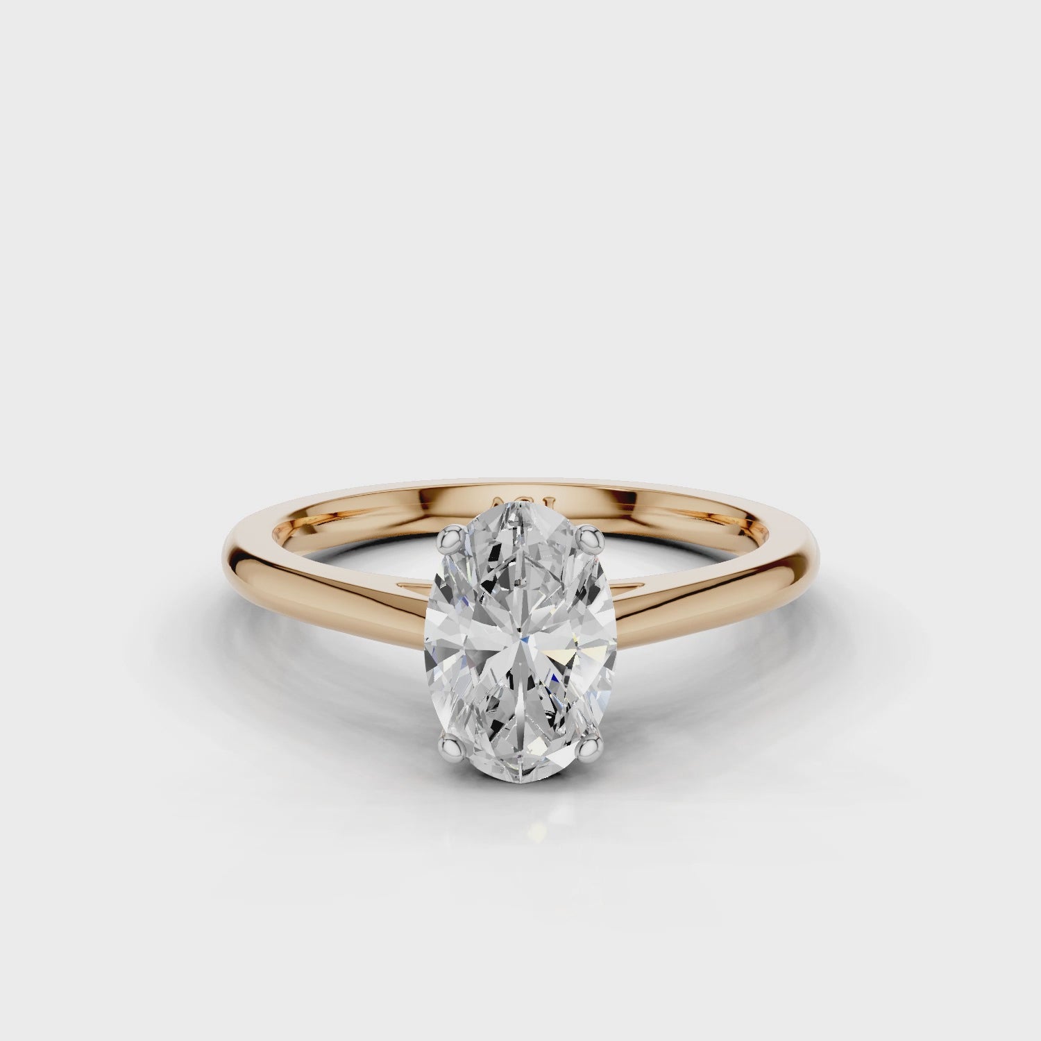 18ct White and Rose Gold
