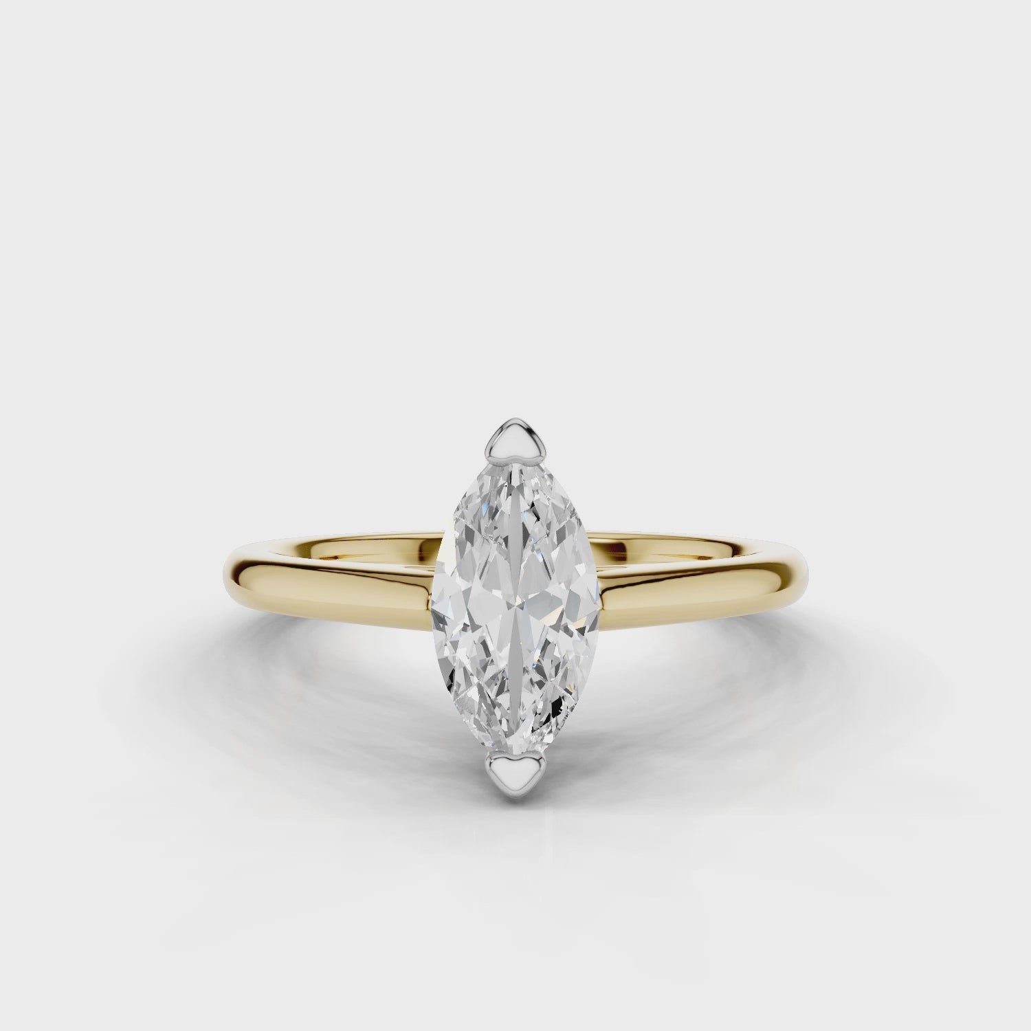 18ct White and Yellow Gold