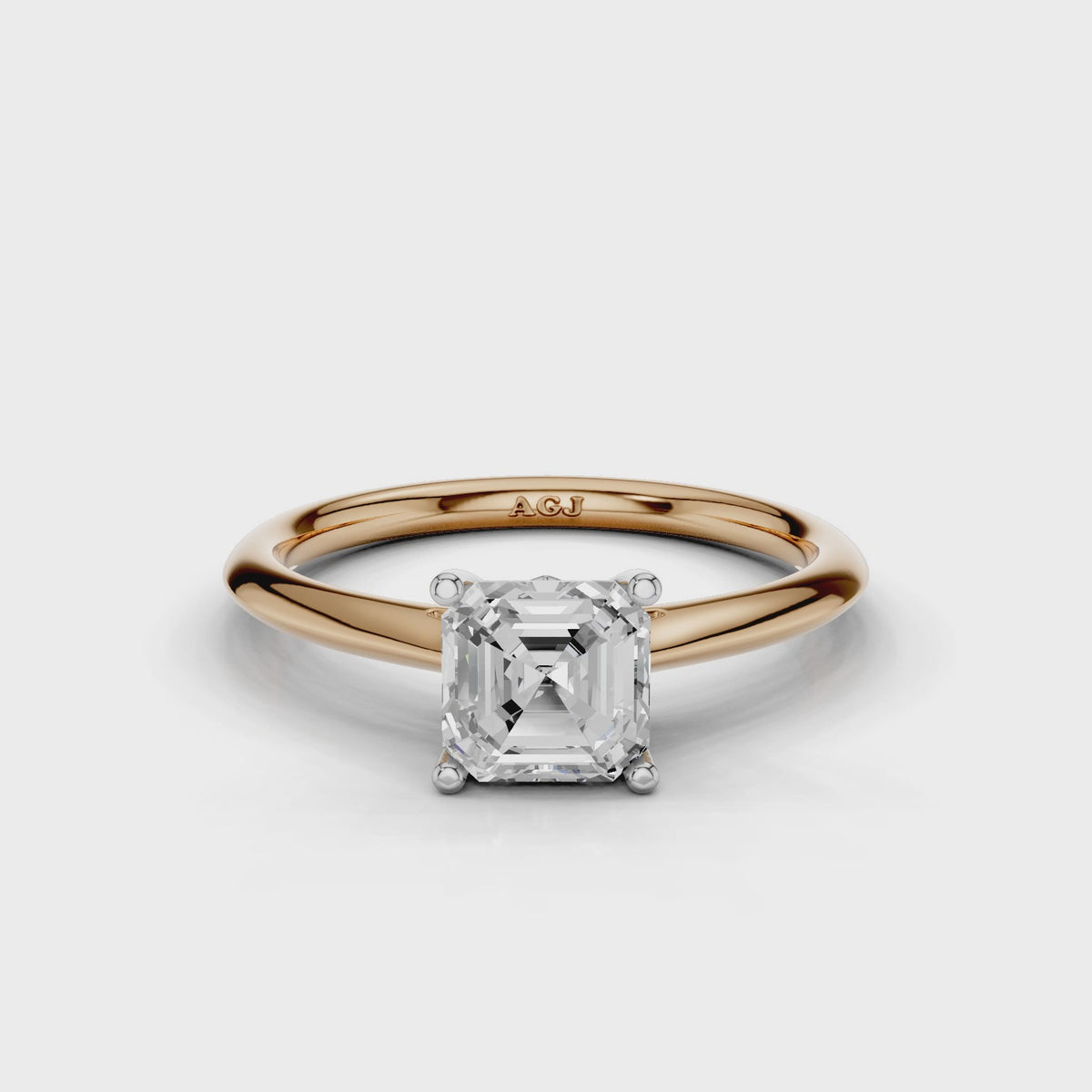 18ct White and Rose Gold