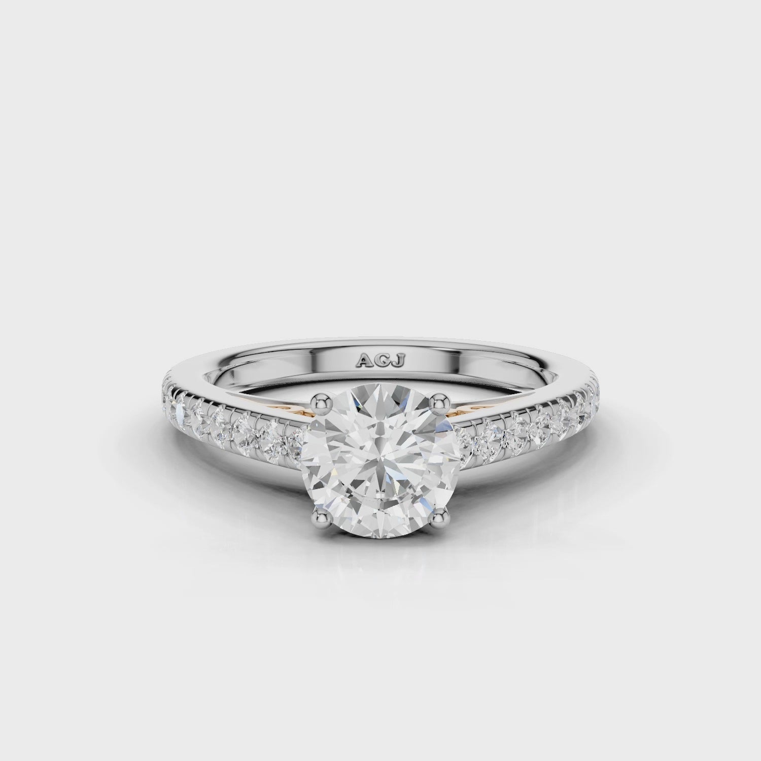 18ct White and Rose Gold