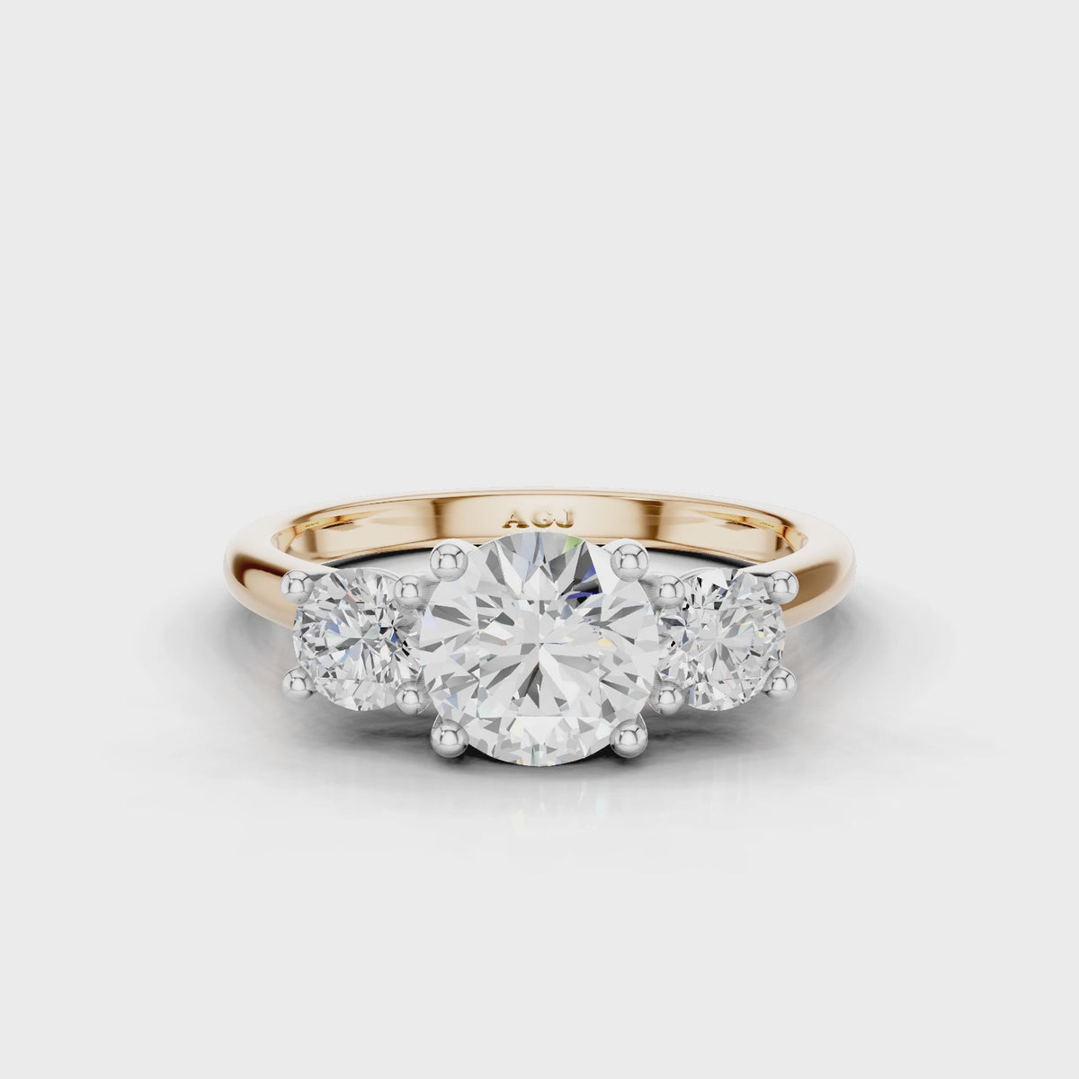 18ct White and Rose Gold