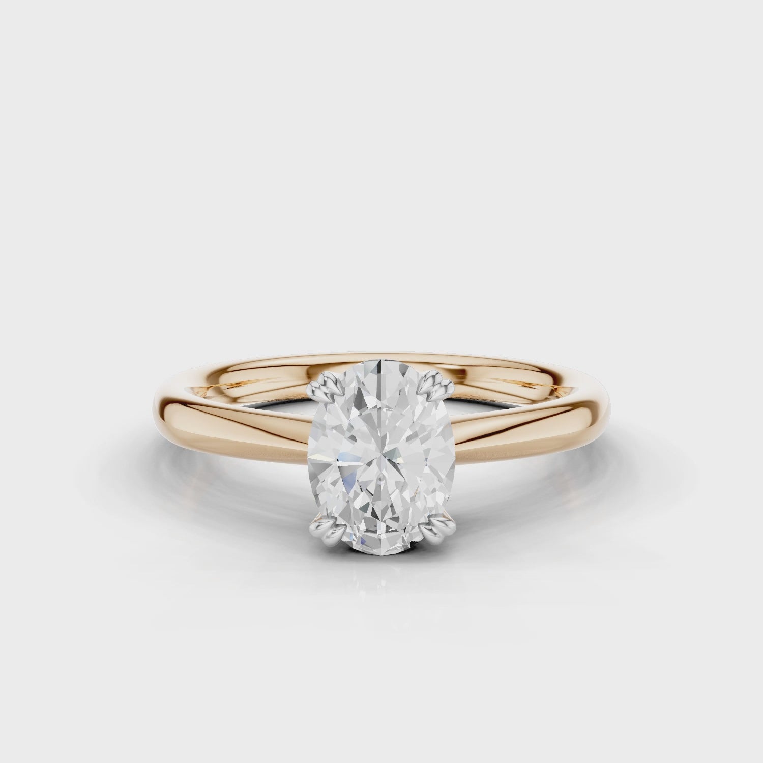 18ct White and Rose Gold