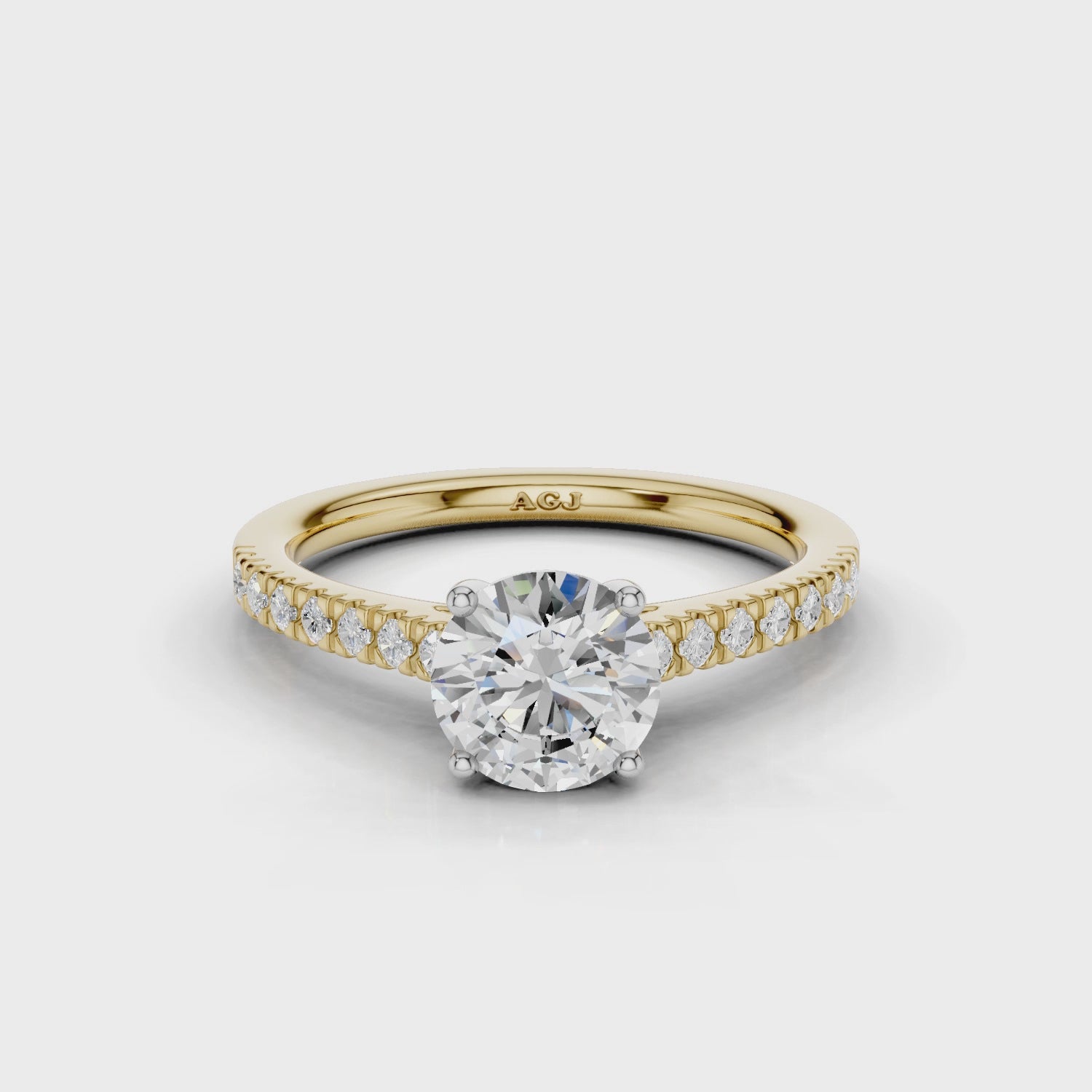 18ct White and Yellow Gold