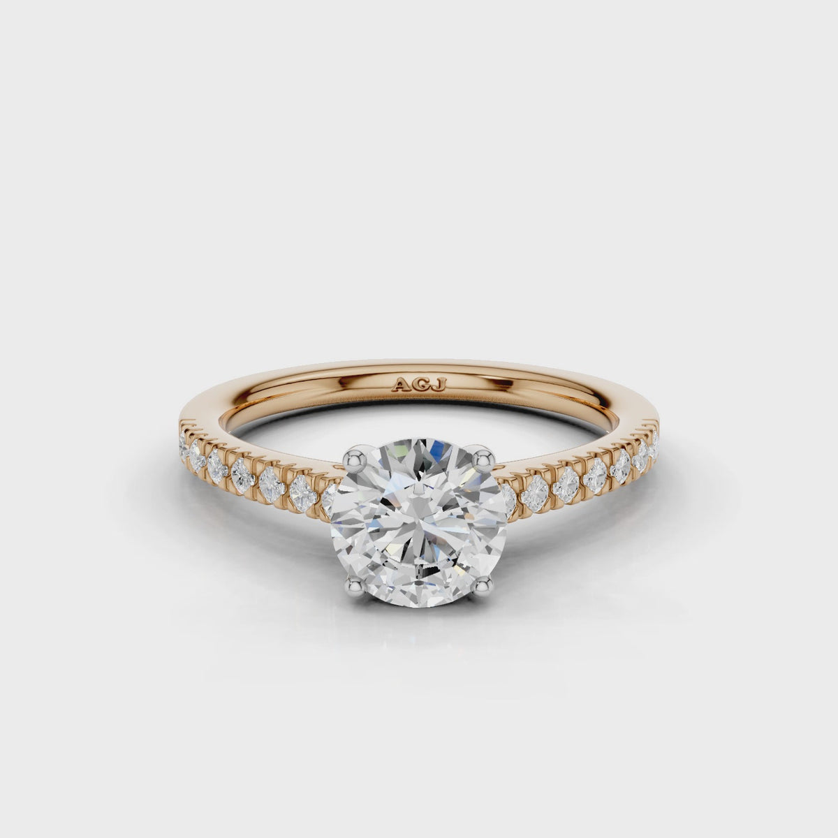 18ct White and Rose Gold