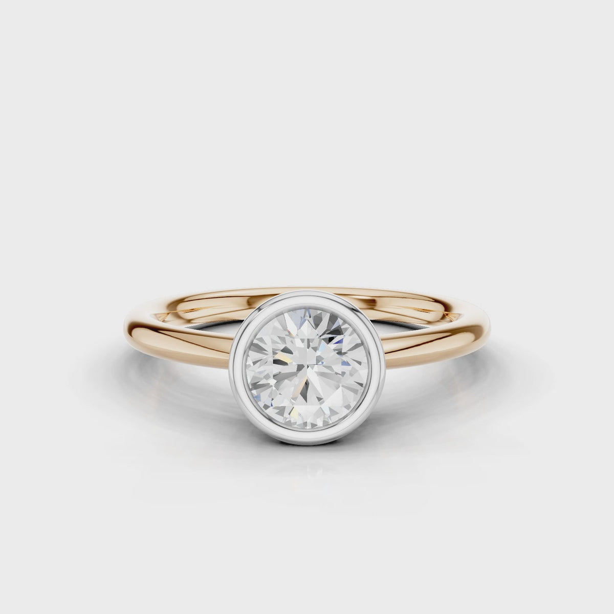 18ct White and Rose Gold