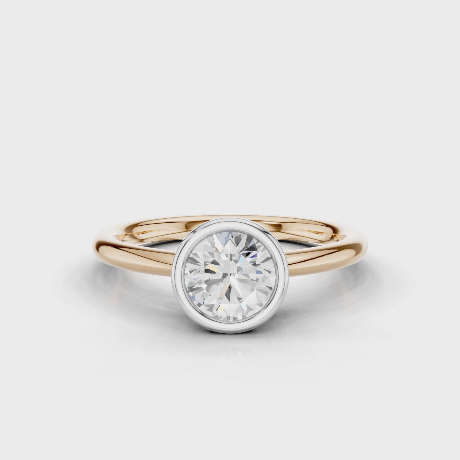 18ct White and Rose Gold