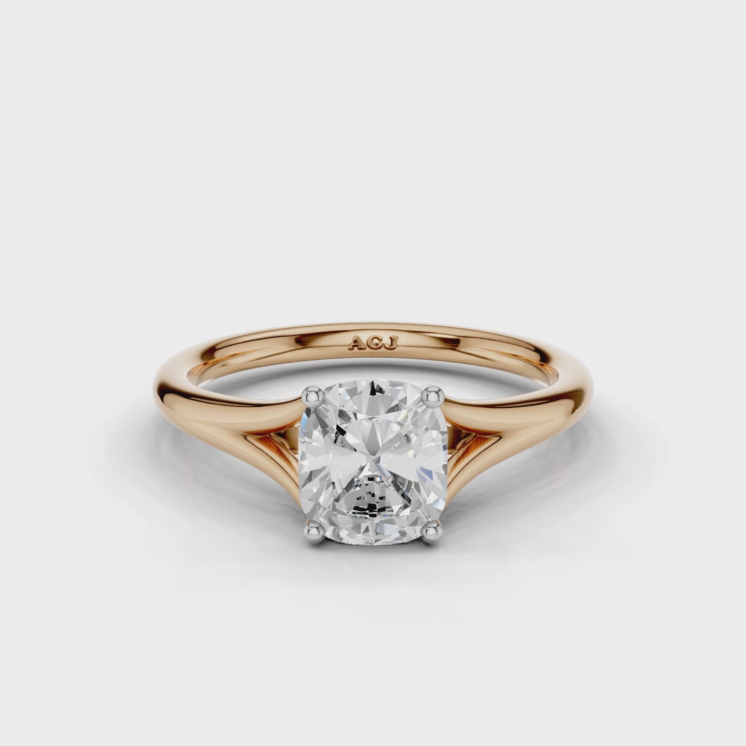 18ct White and Rose Gold