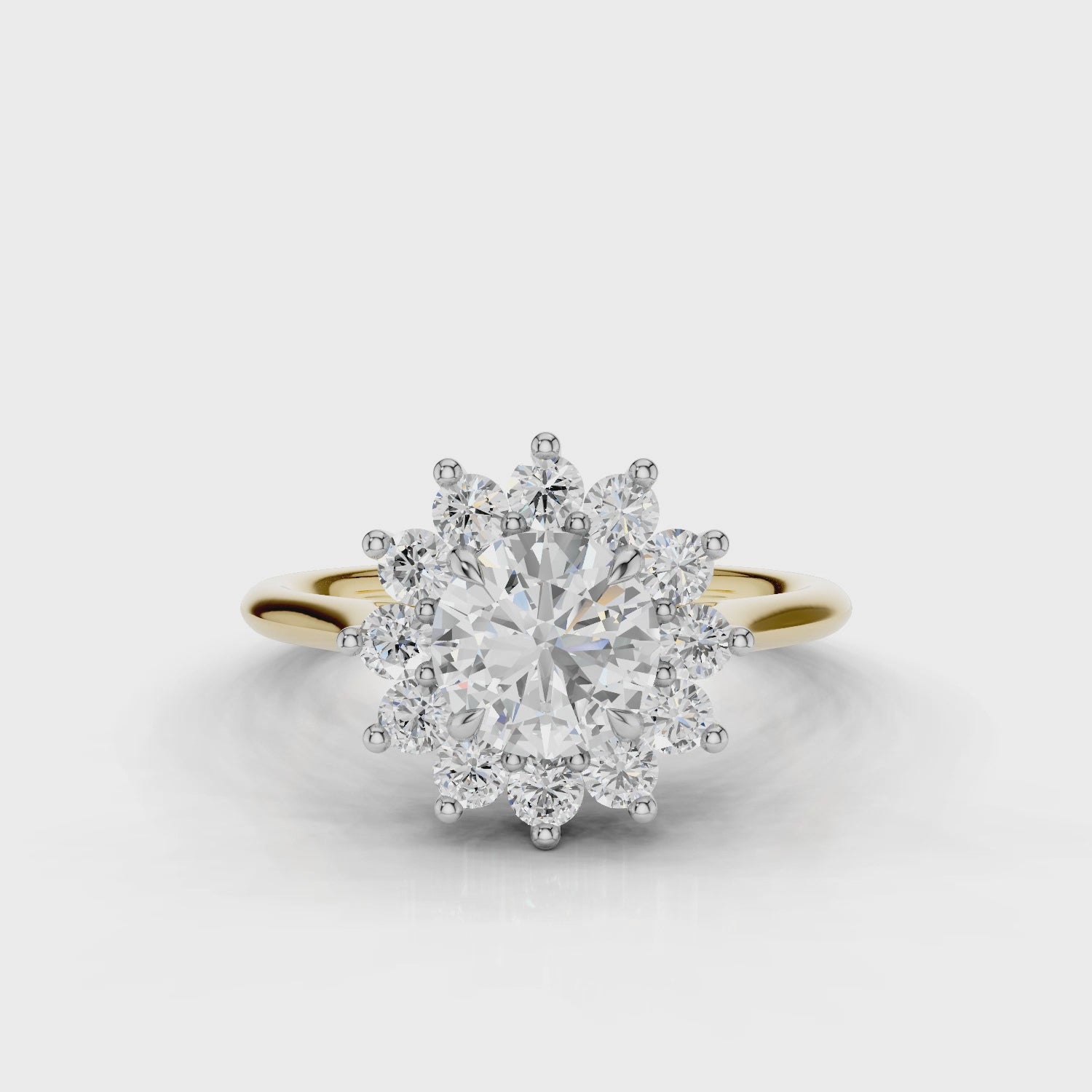 18ct White and Yellow Gold