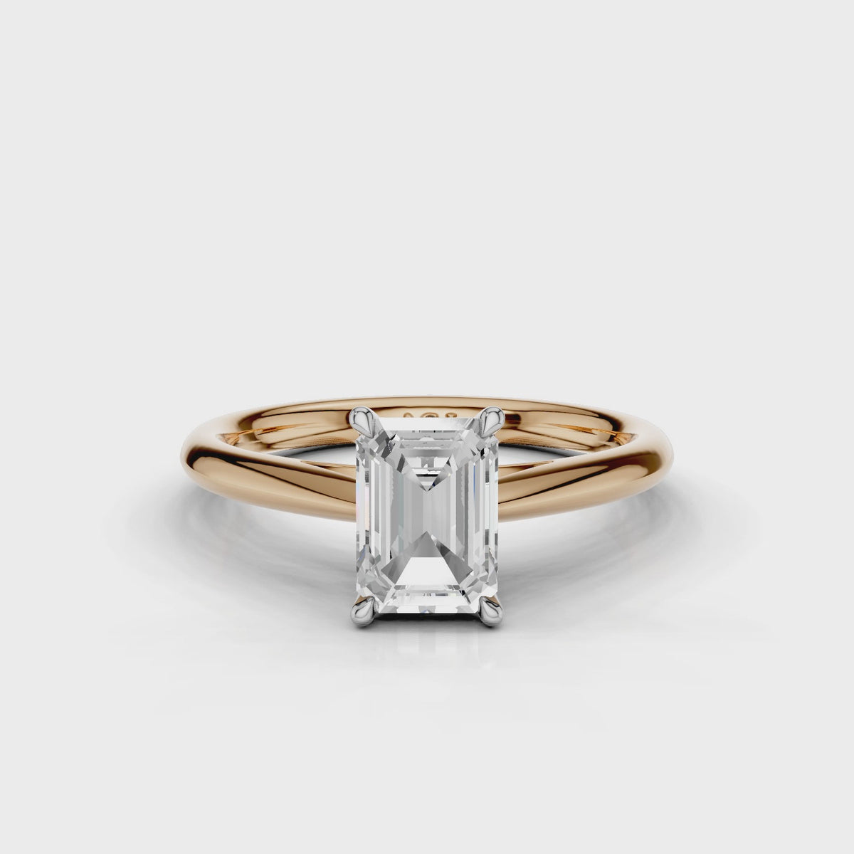 18ct White and Rose Gold