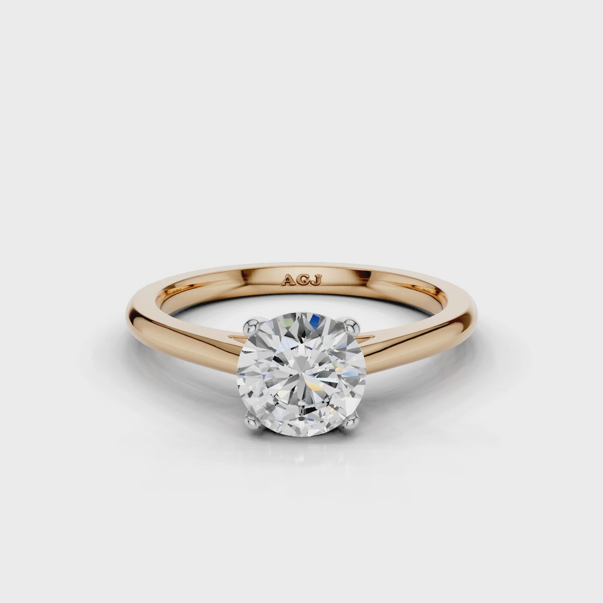 18ct White and Rose Gold