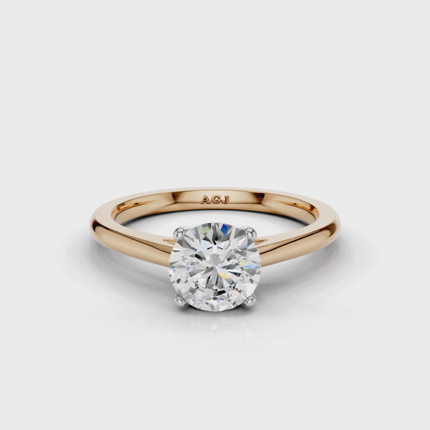 18ct White and Rose Gold