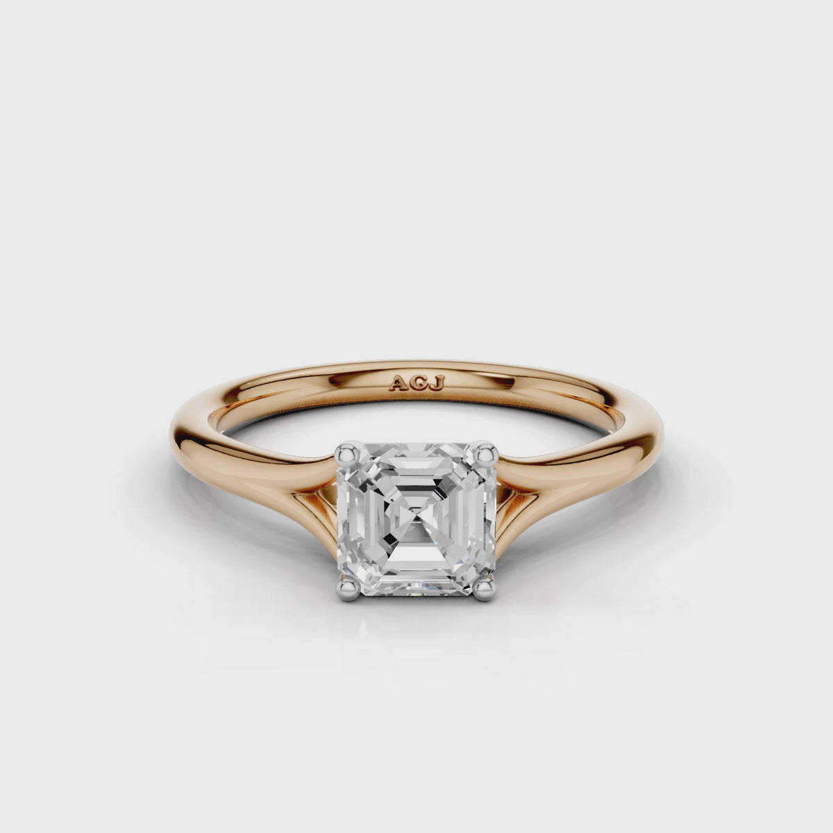 18ct White and Rose Gold