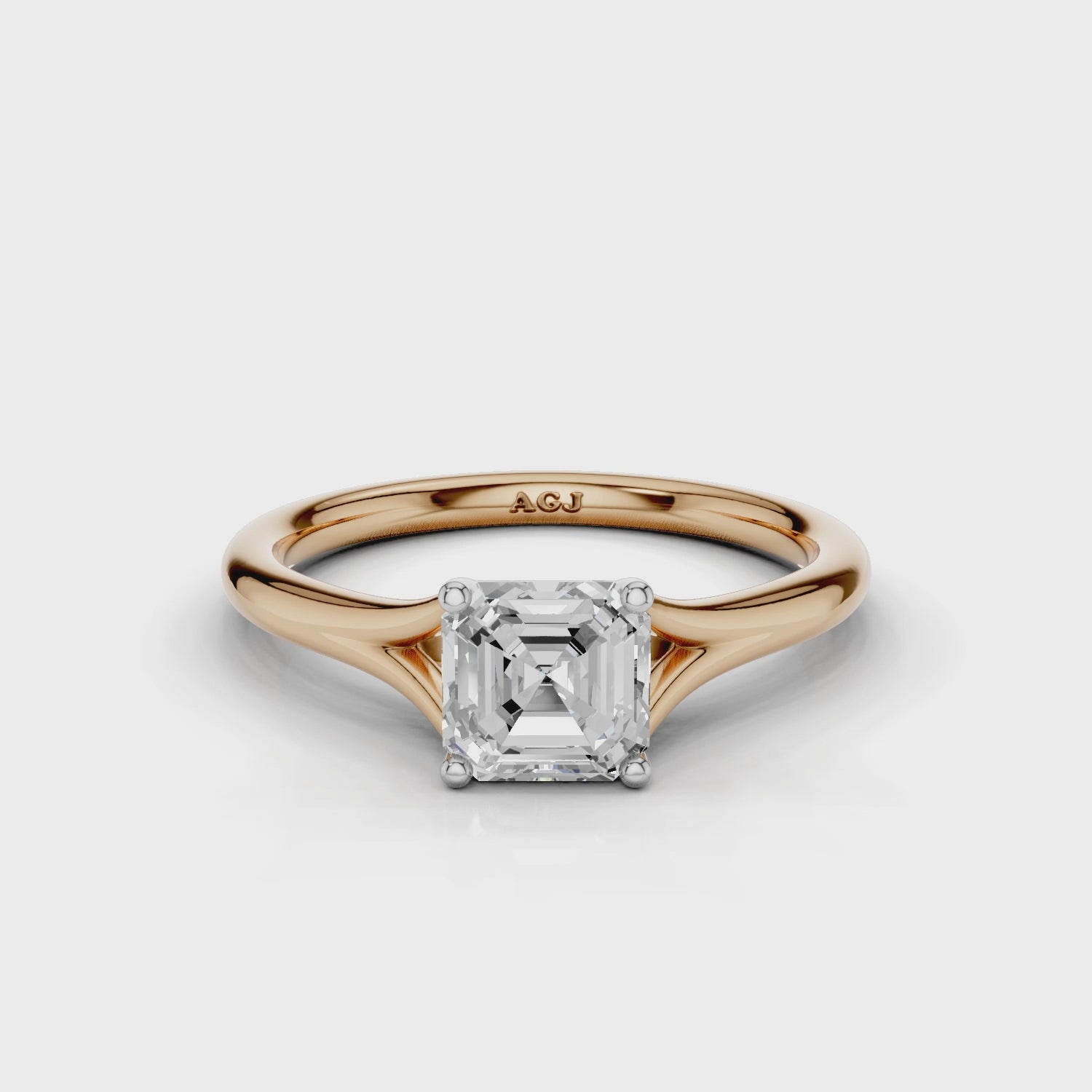 18ct White and Rose Gold