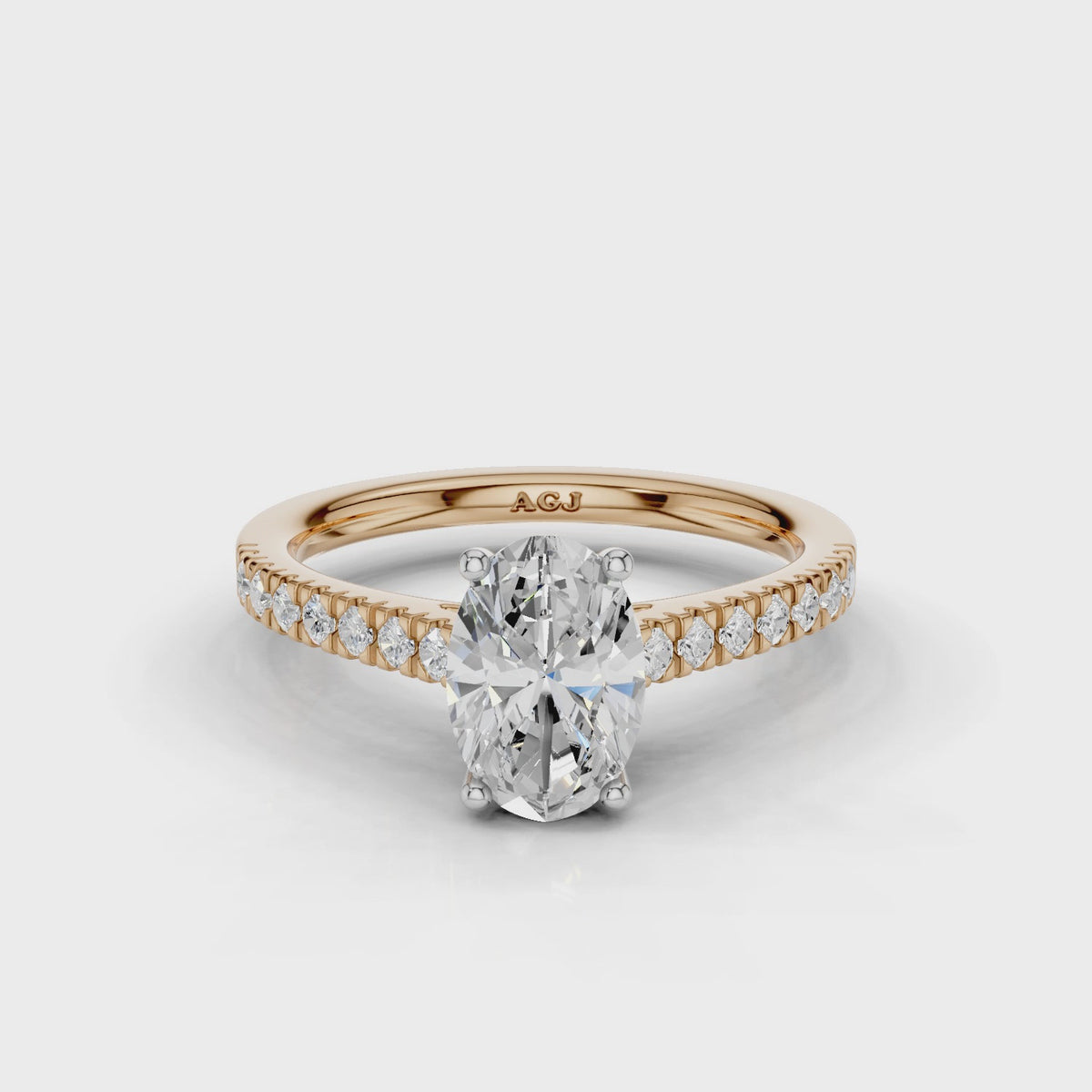 18ct White and Rose Gold