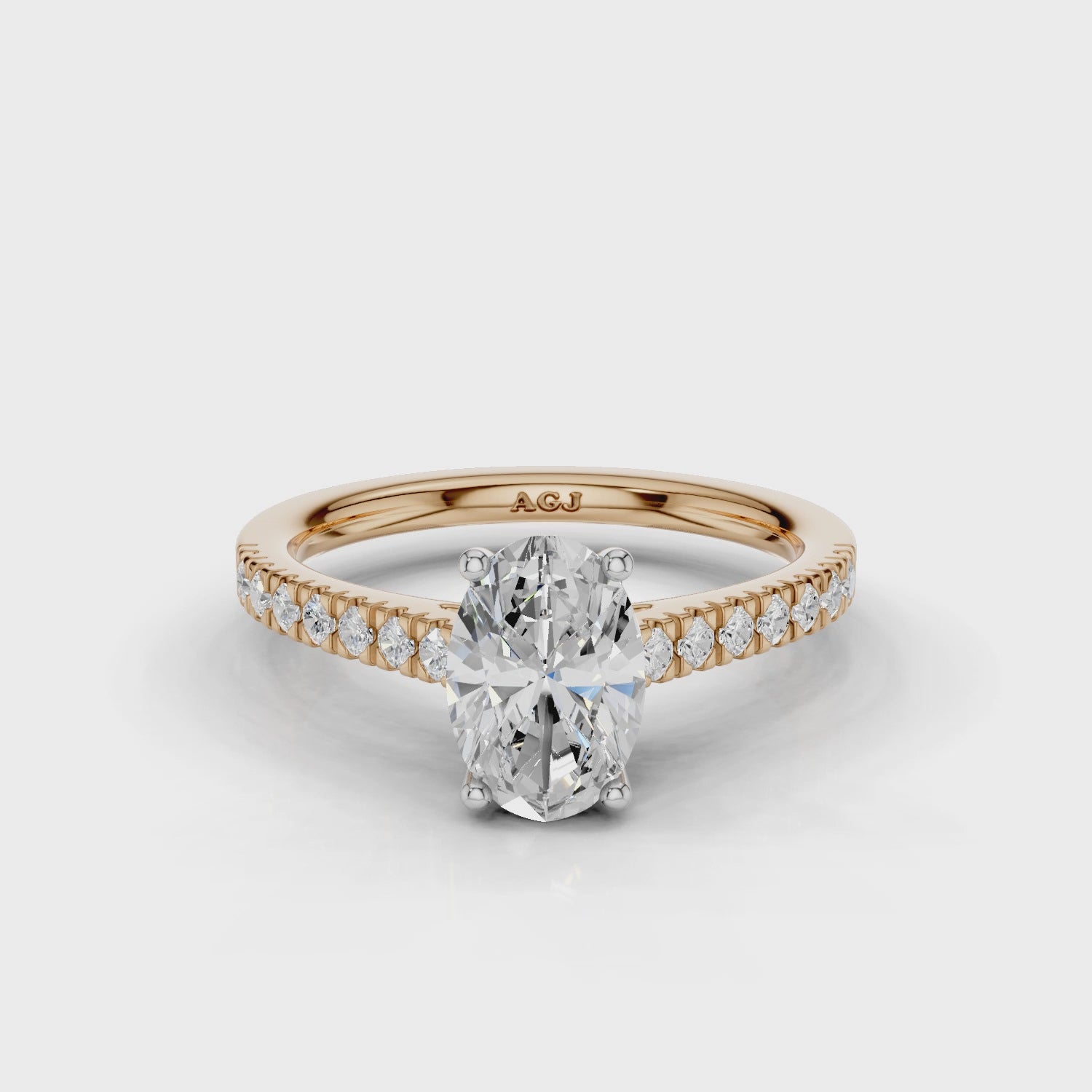 18ct White and Rose Gold